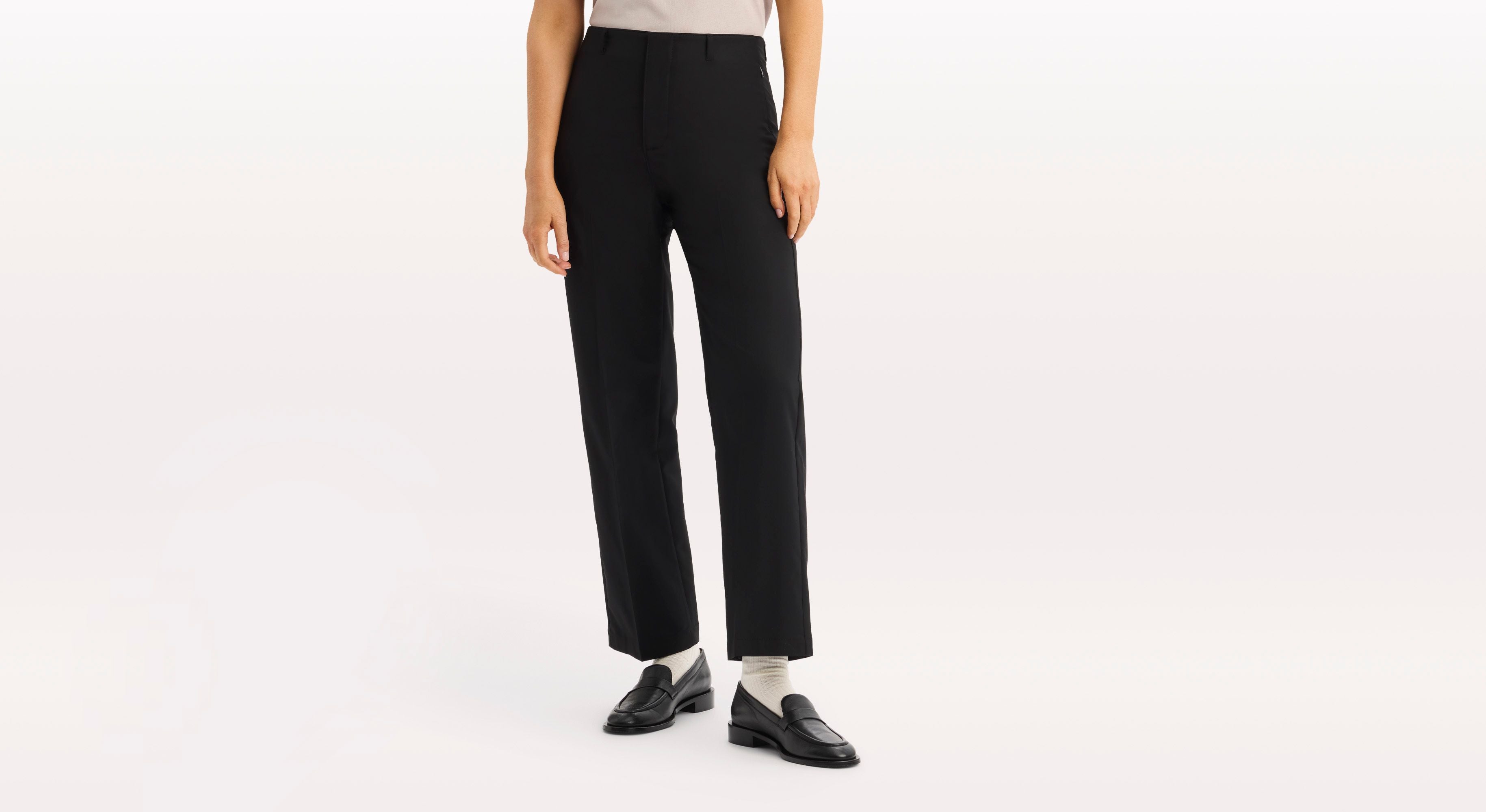 Dockers Go AceFlex pantalon droit noir femme taille haute