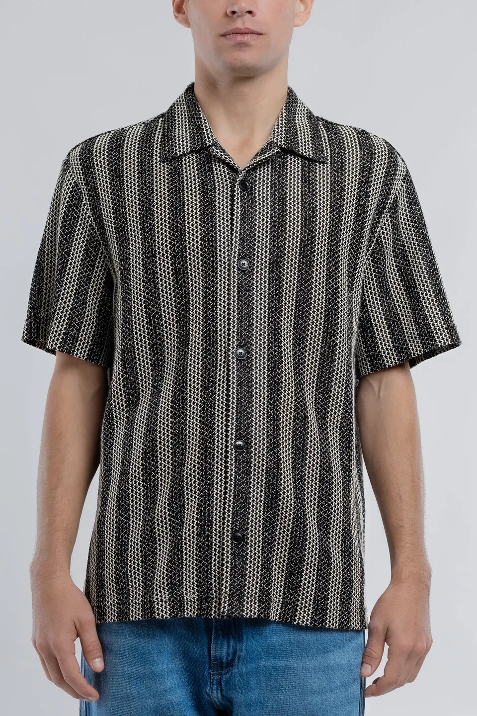 Teddy Smith C-Zeppelin MC chemise hawaïenne charbon