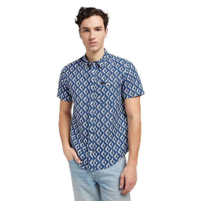 Lee Leesure chemise homme manches courtes rayé coton