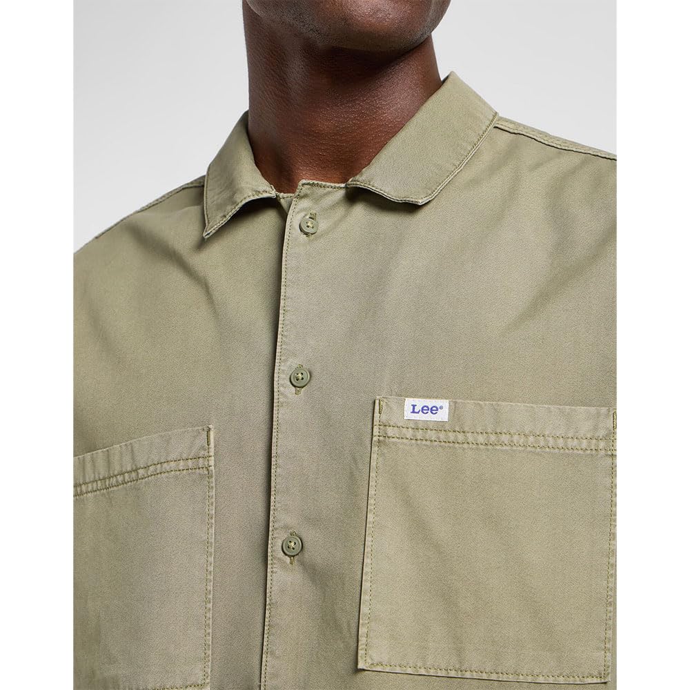 Lee Mechanic Shirt chemise homme vert mercantile coton