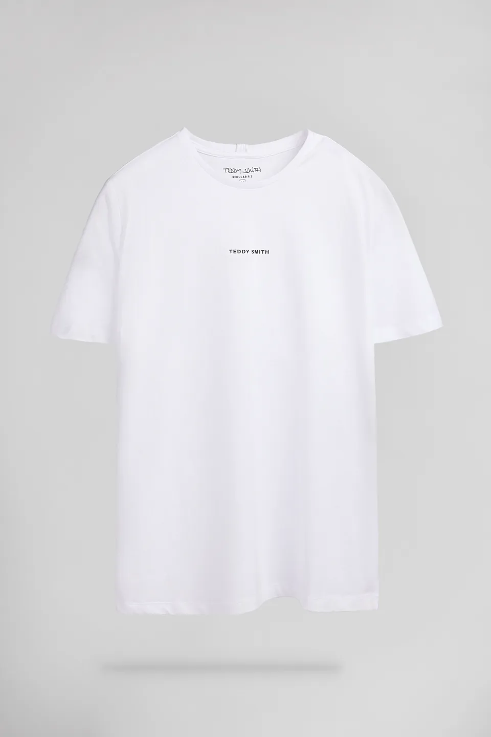 Teddy Smith T-Soy 2 T-shirt col rond blanc coton homme