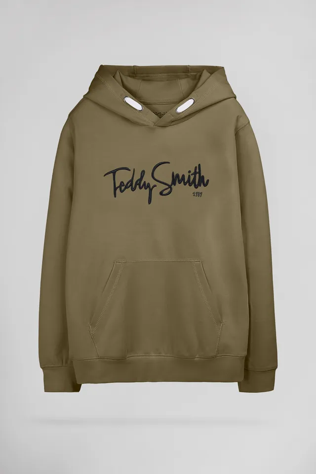 Teddy Smith S-Evry Hoody JR sweat à capuche kaki garçon