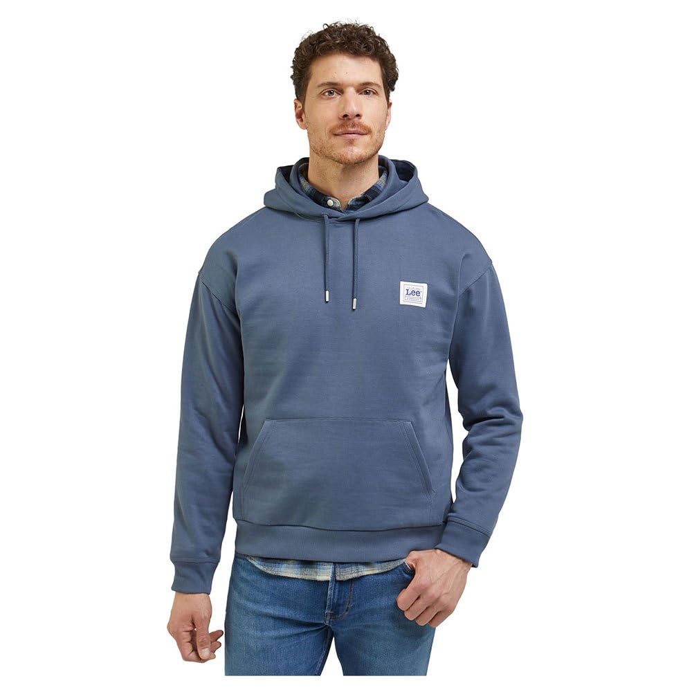 Lee Ww Sweat à Capuche Homme Écru XS Molleton