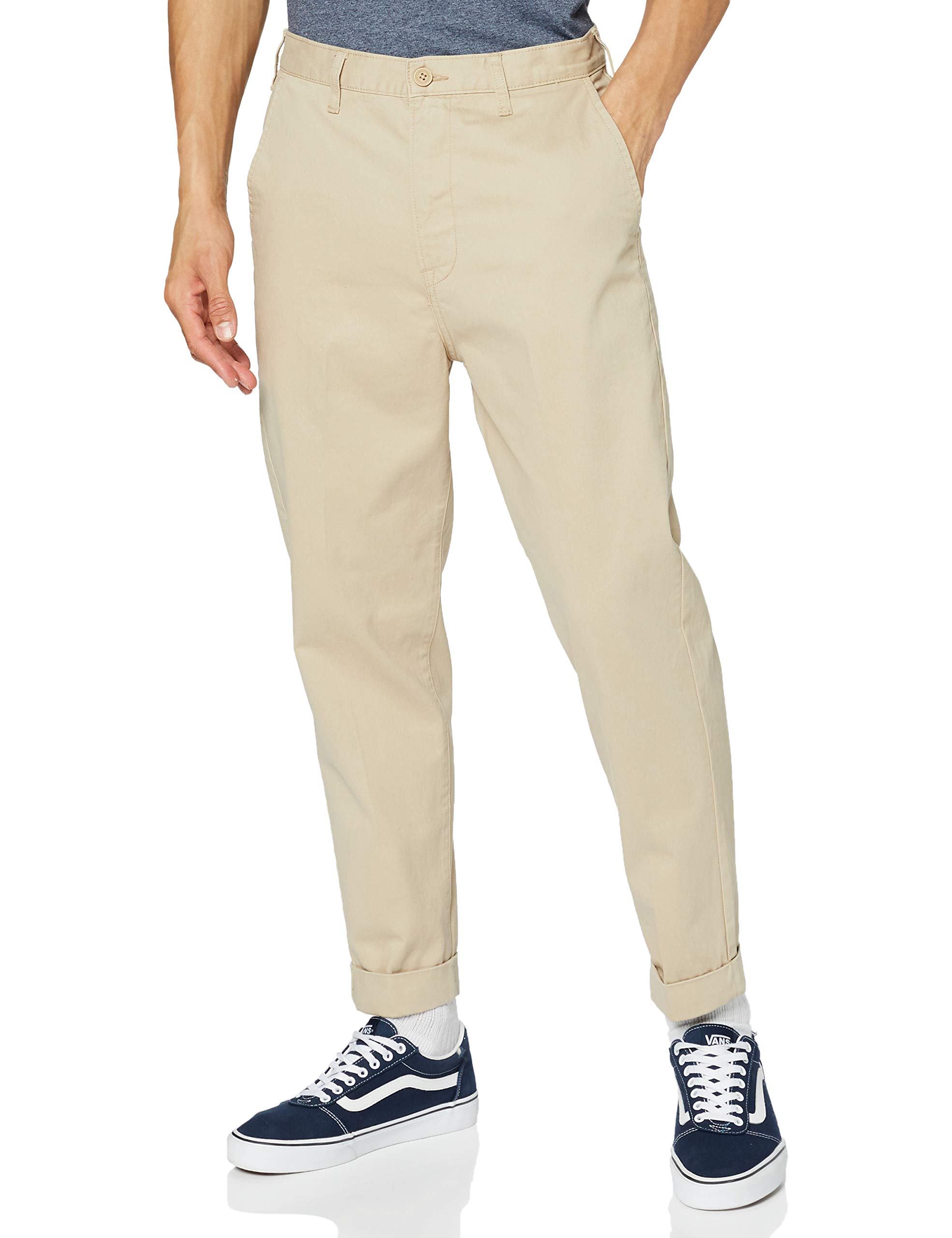 Lee Tapered Chino pantalon homme sable coupe fuselée
