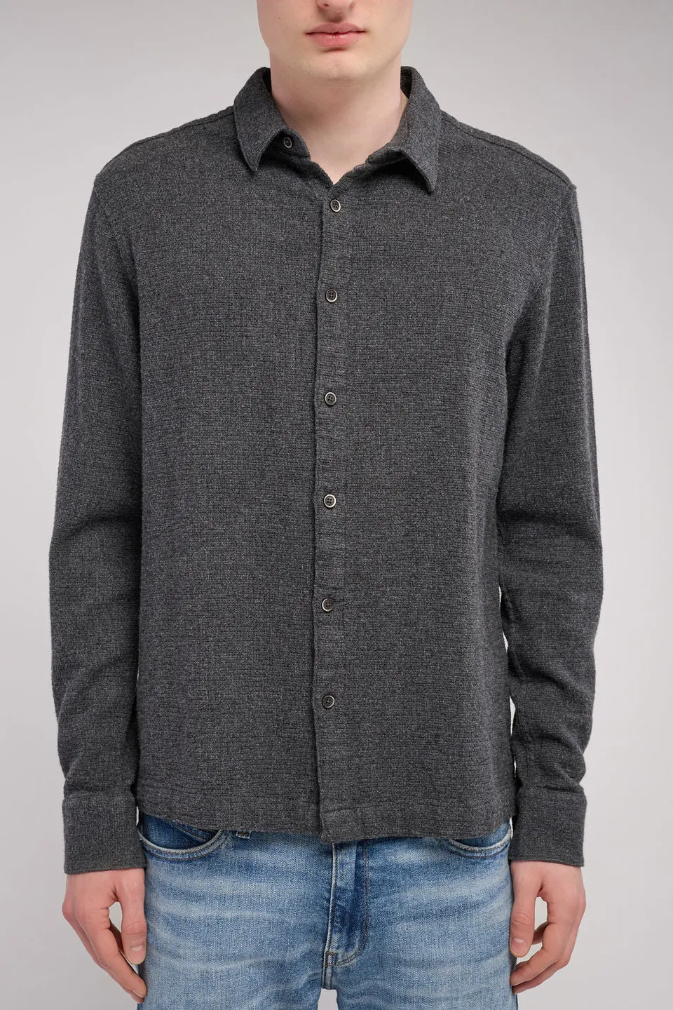 Teddy Smith C-Canyon ML chemise flanelle homme noir coton