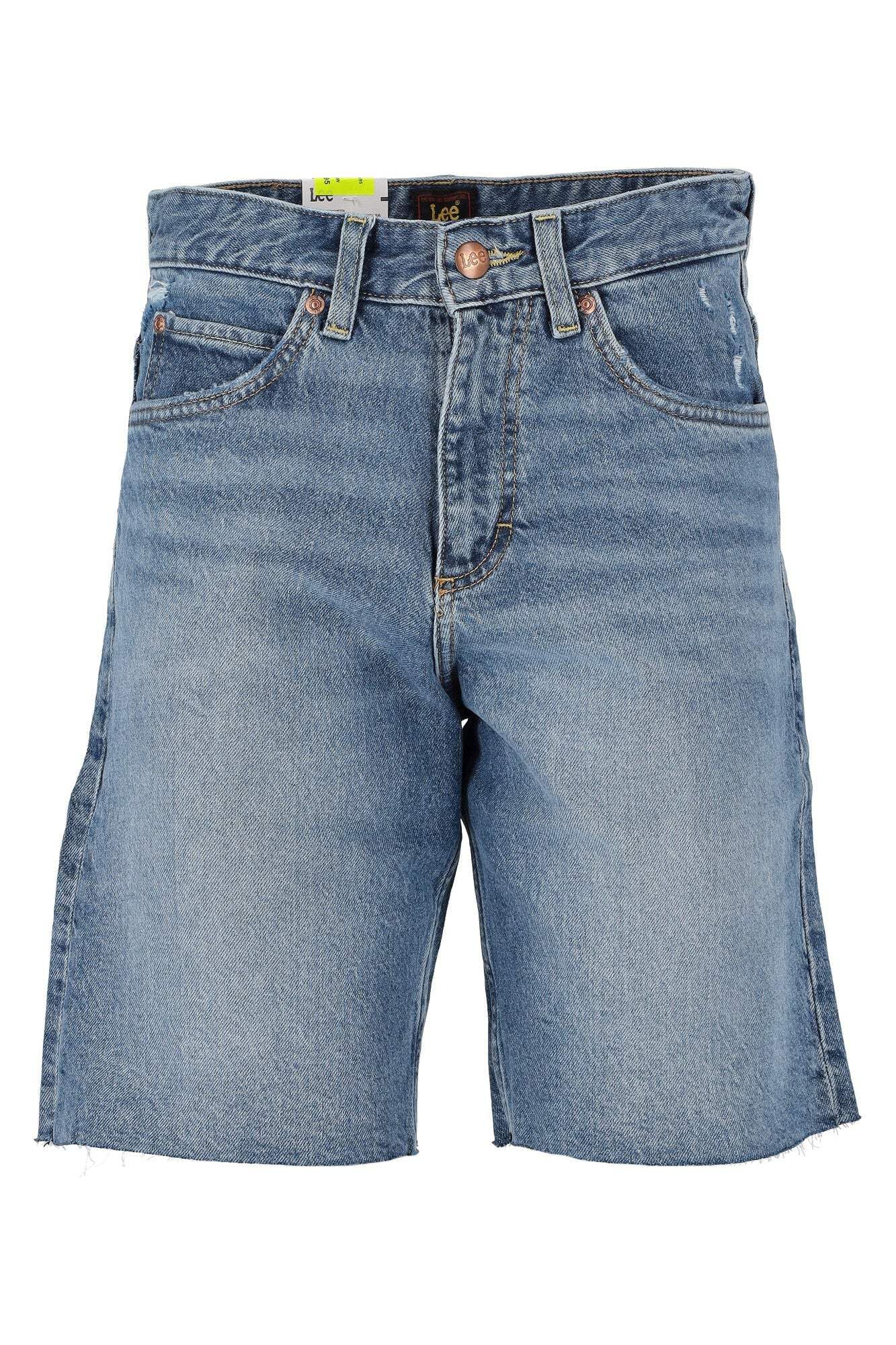 Lee Rider Loose Short short femme 28W Down The River denim