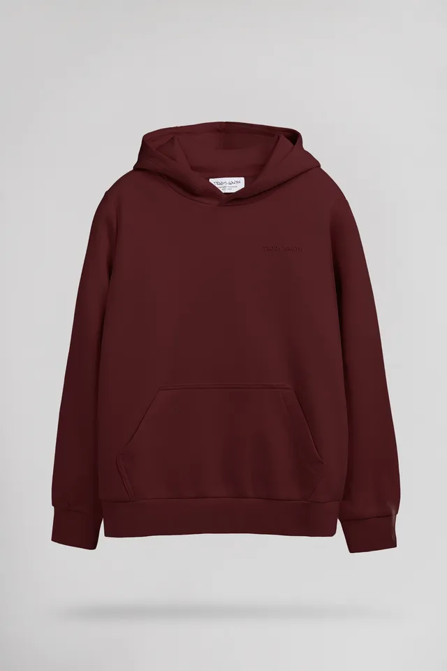 Teddy Smith S-Nark Hoodie sweat garçon bordeaux capuche
