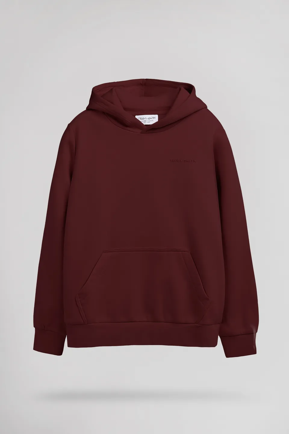 Teddy Smith S-Nark Hoodie sweat garçon bordeaux capuche