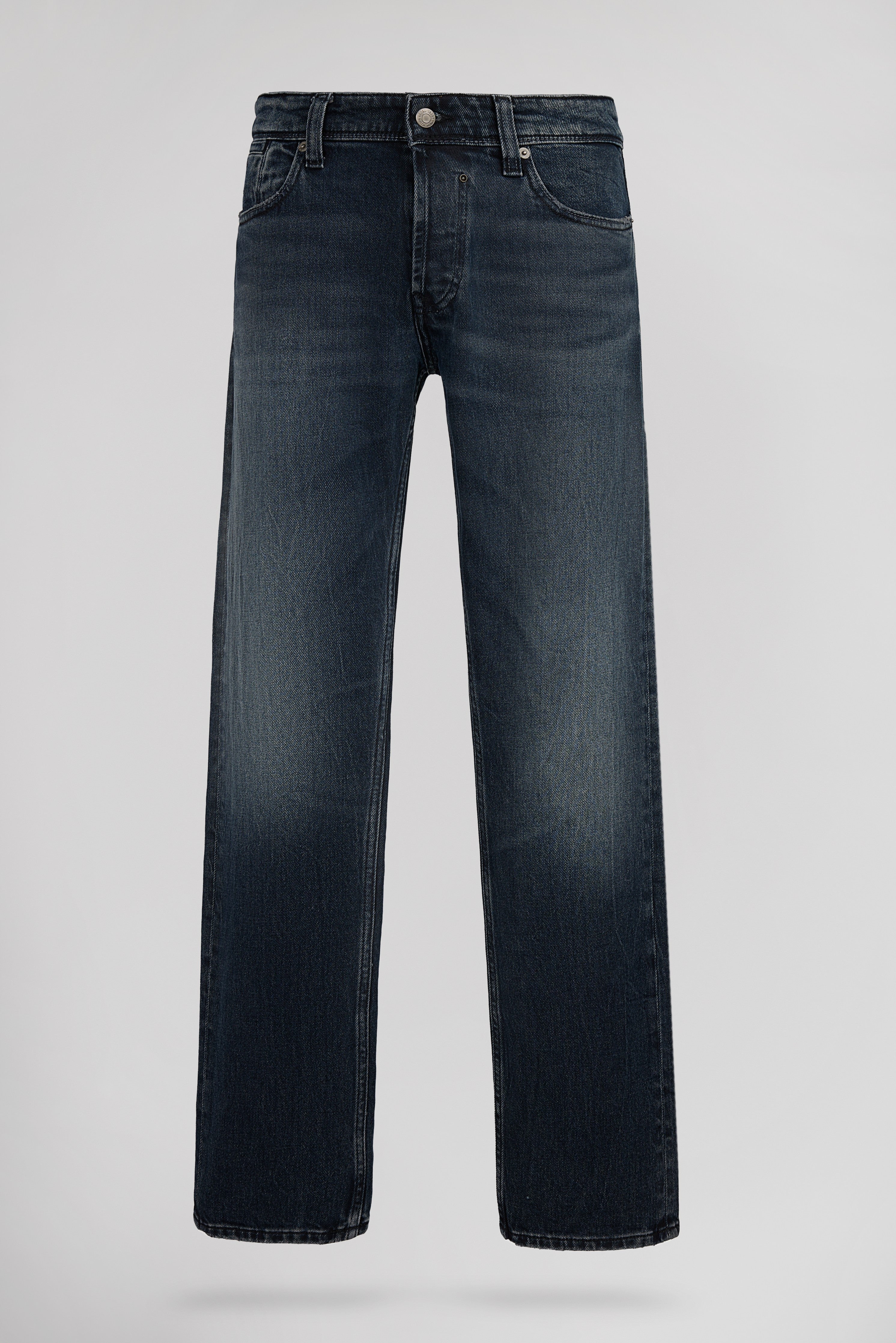 Teddy Smith REG L32 jean droit blue black coton stretch