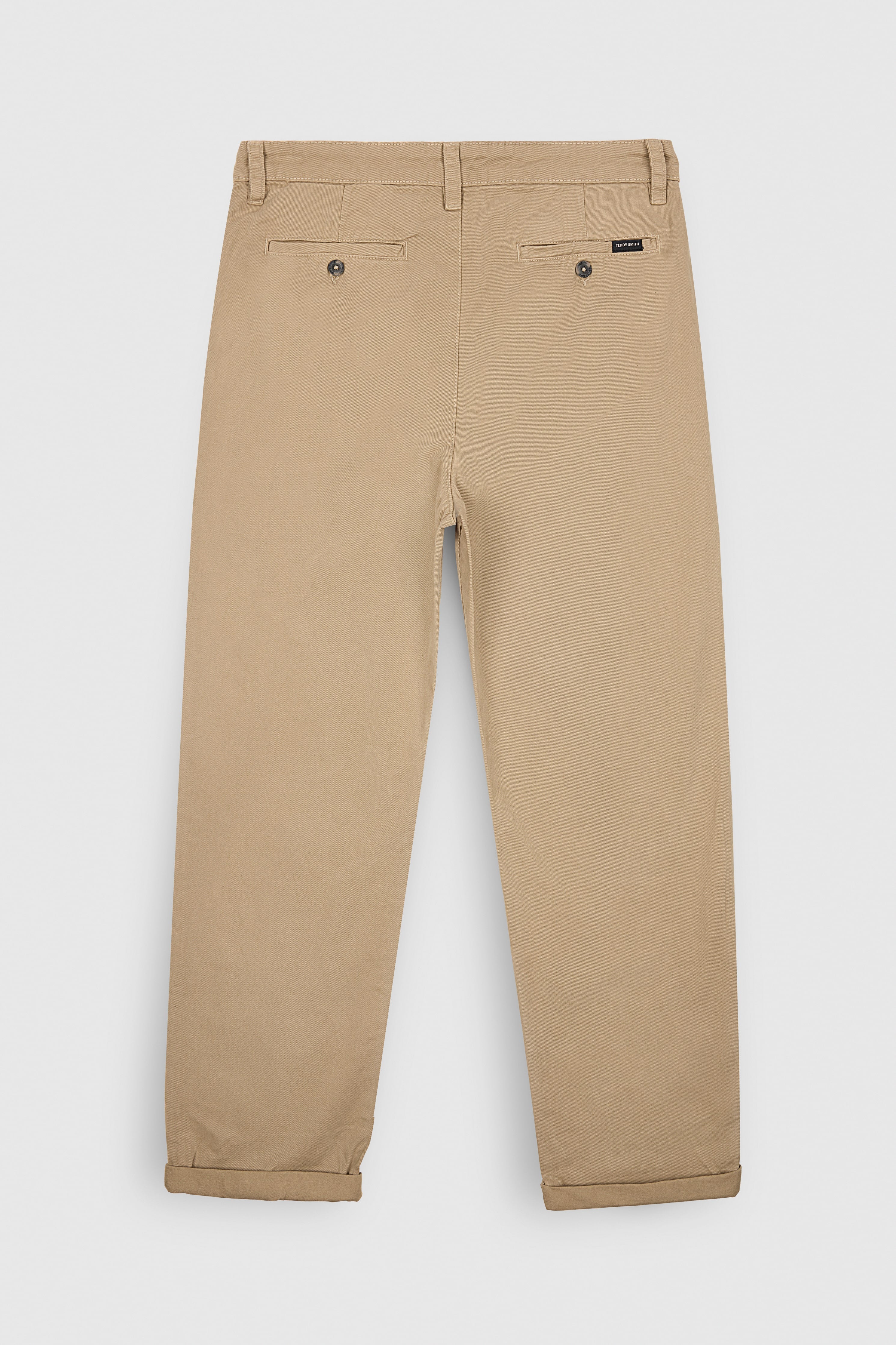 Teddy Smith P-Lario Chino pantalon droit worker beige coton