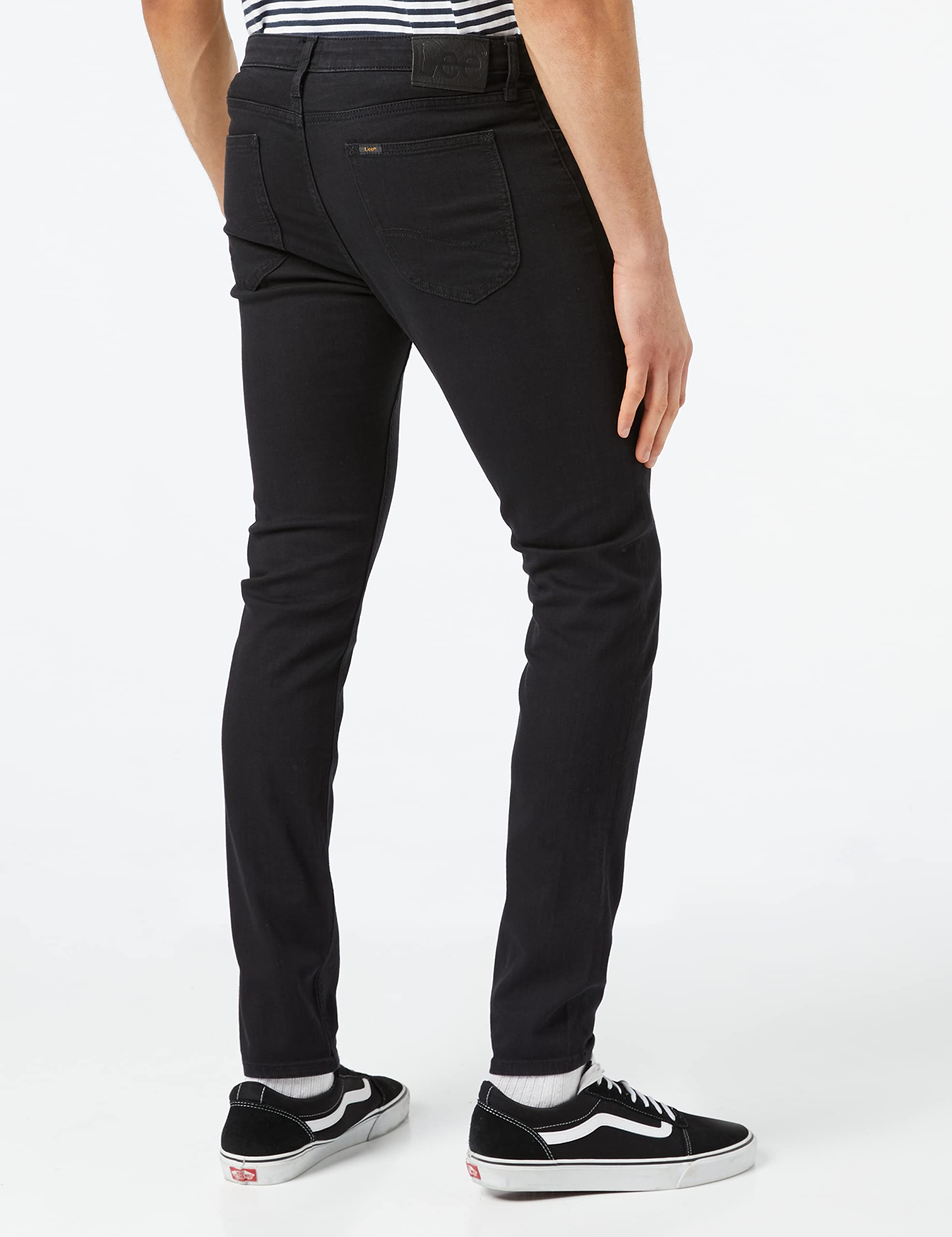 Lee Malone jean homme skinny Noir Rinse denim noir