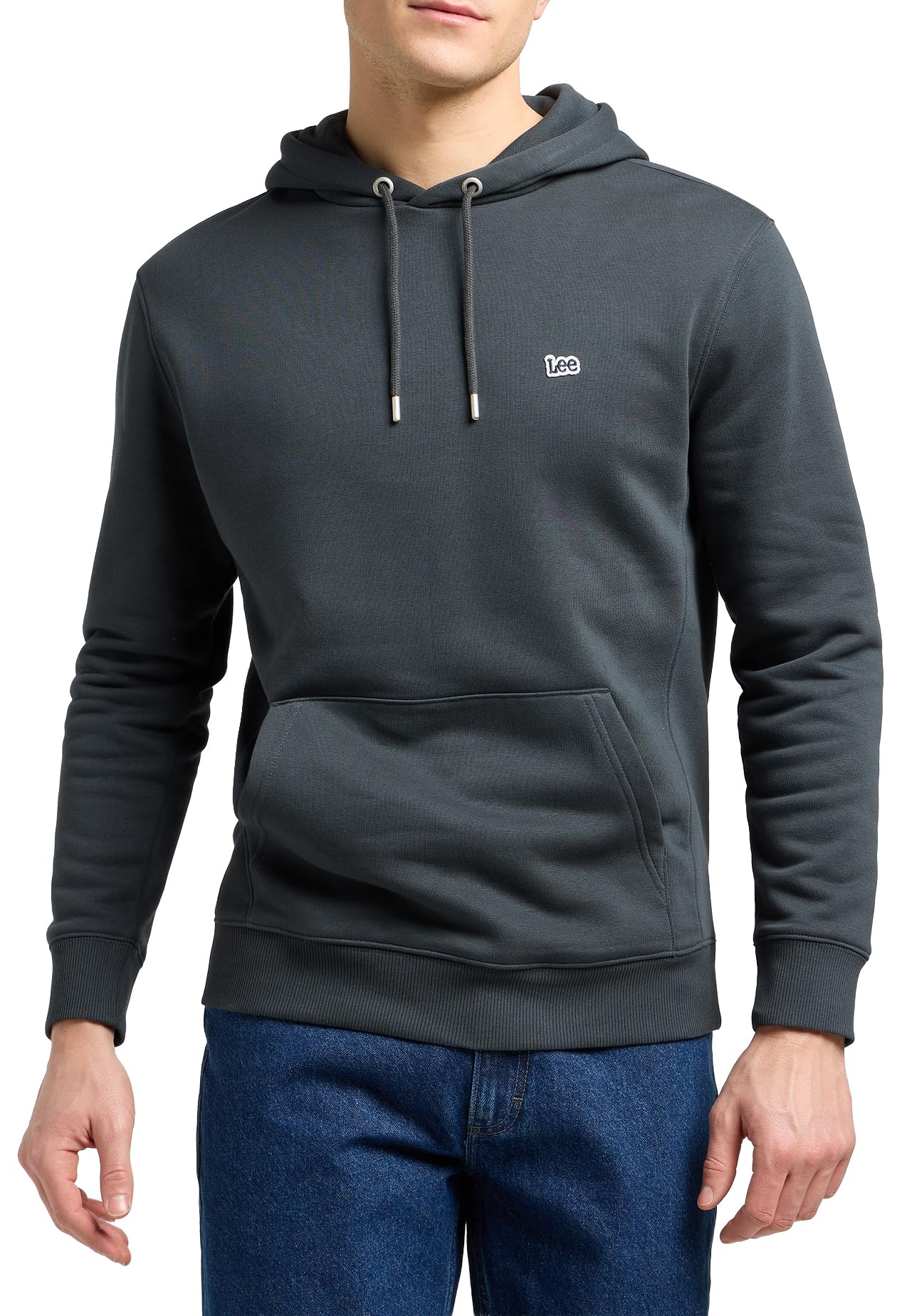 Lee Plain Hoodie sweat homme vert mercantile green