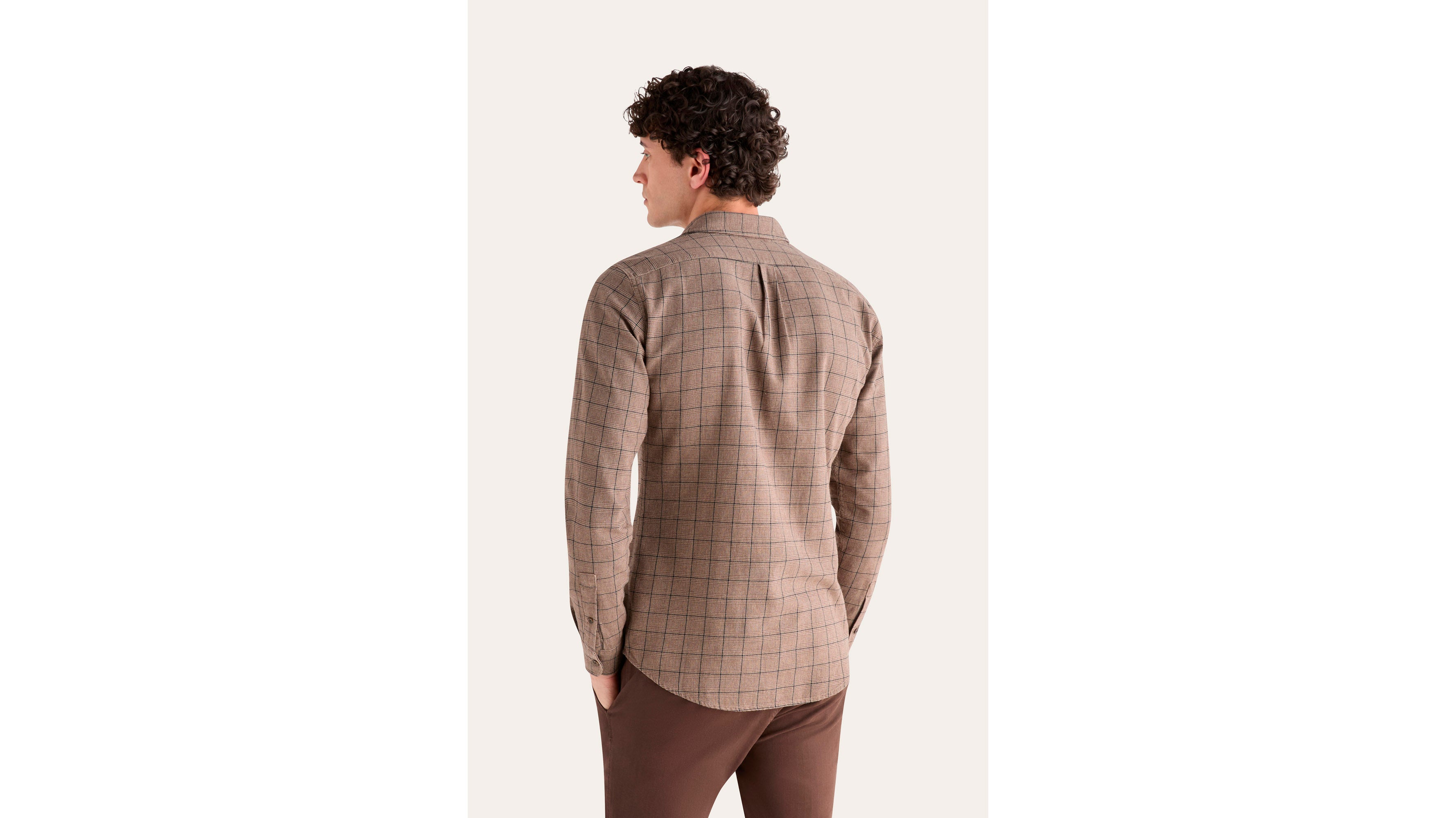 Dockers Icon Chemise Slim Marron Boutonnée Casual