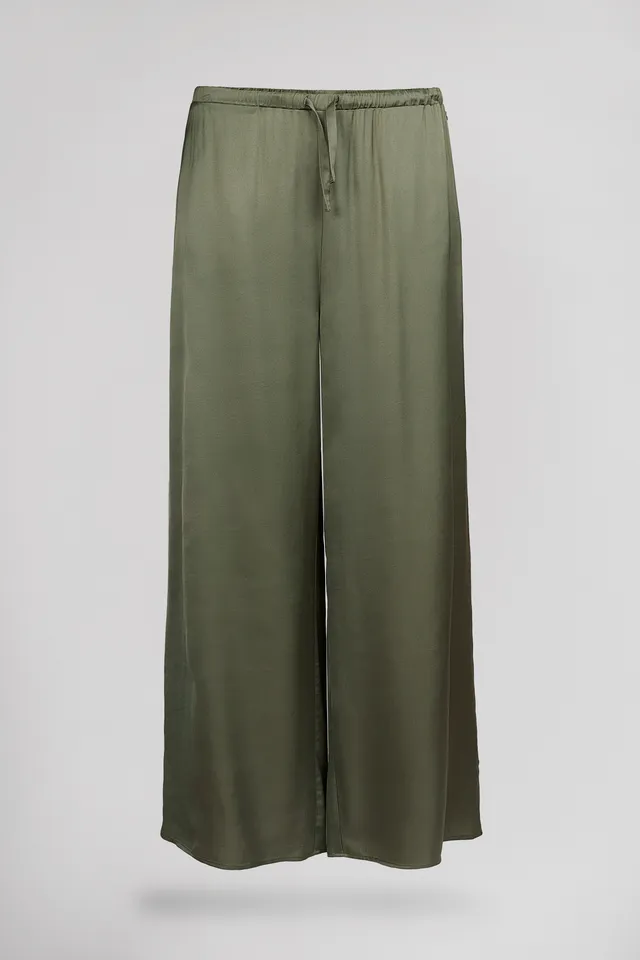 Teddy Smith P-Leonie pantalon fluide kaki satiné