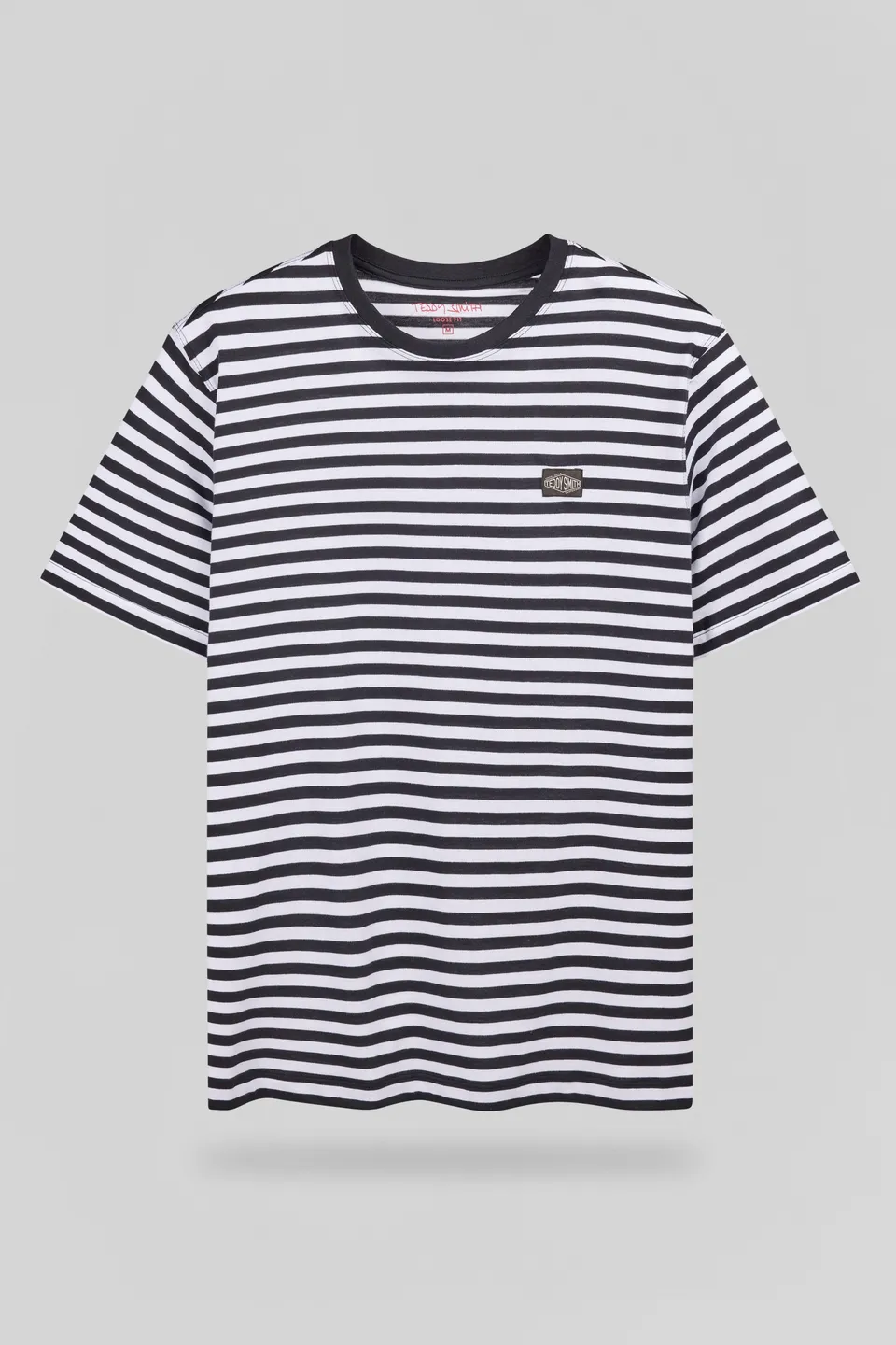 Teddy Smith T-Stry t-shirt ample bleu marine rayé