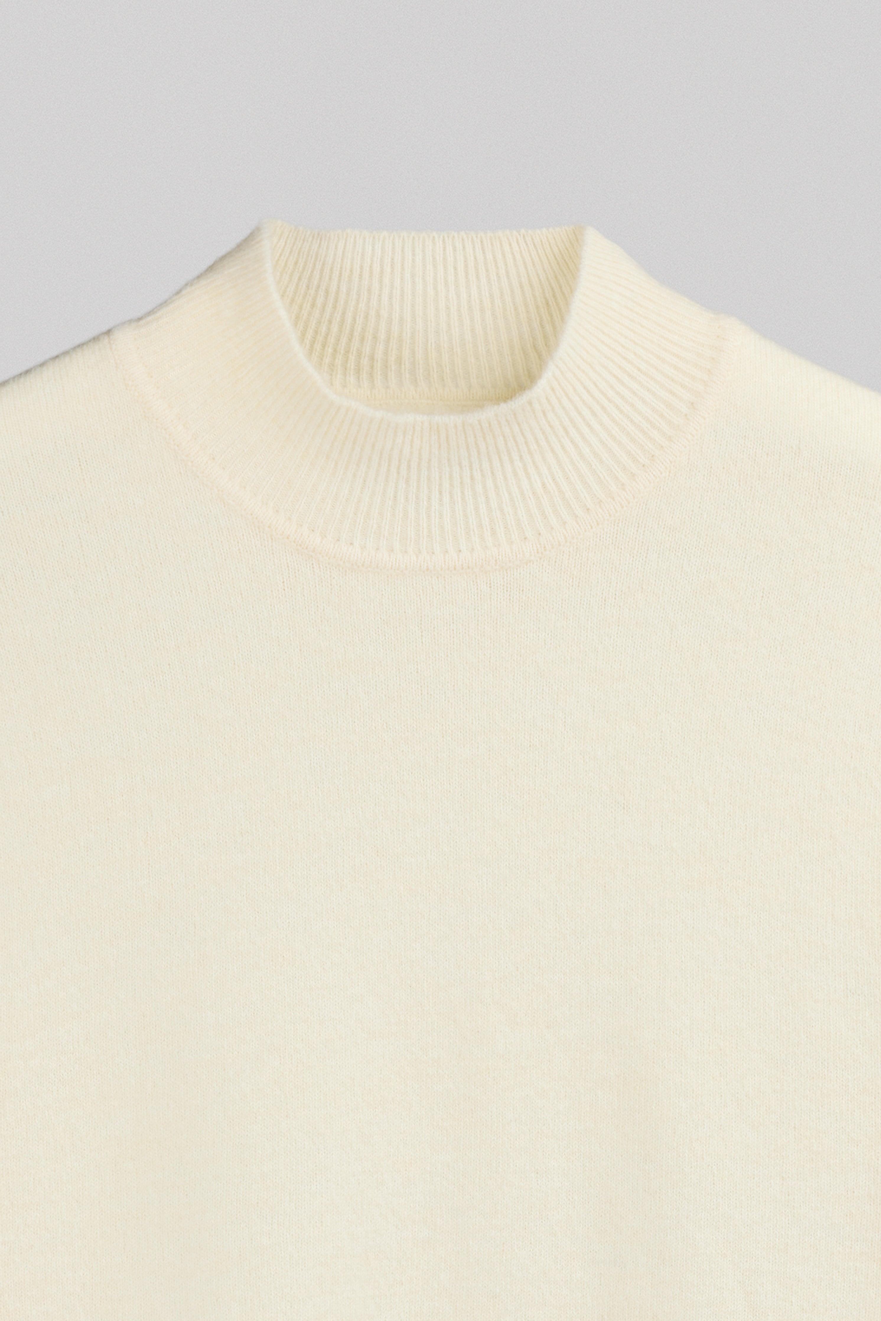 Teddy Smith P-Carter pull col montant naturel laine