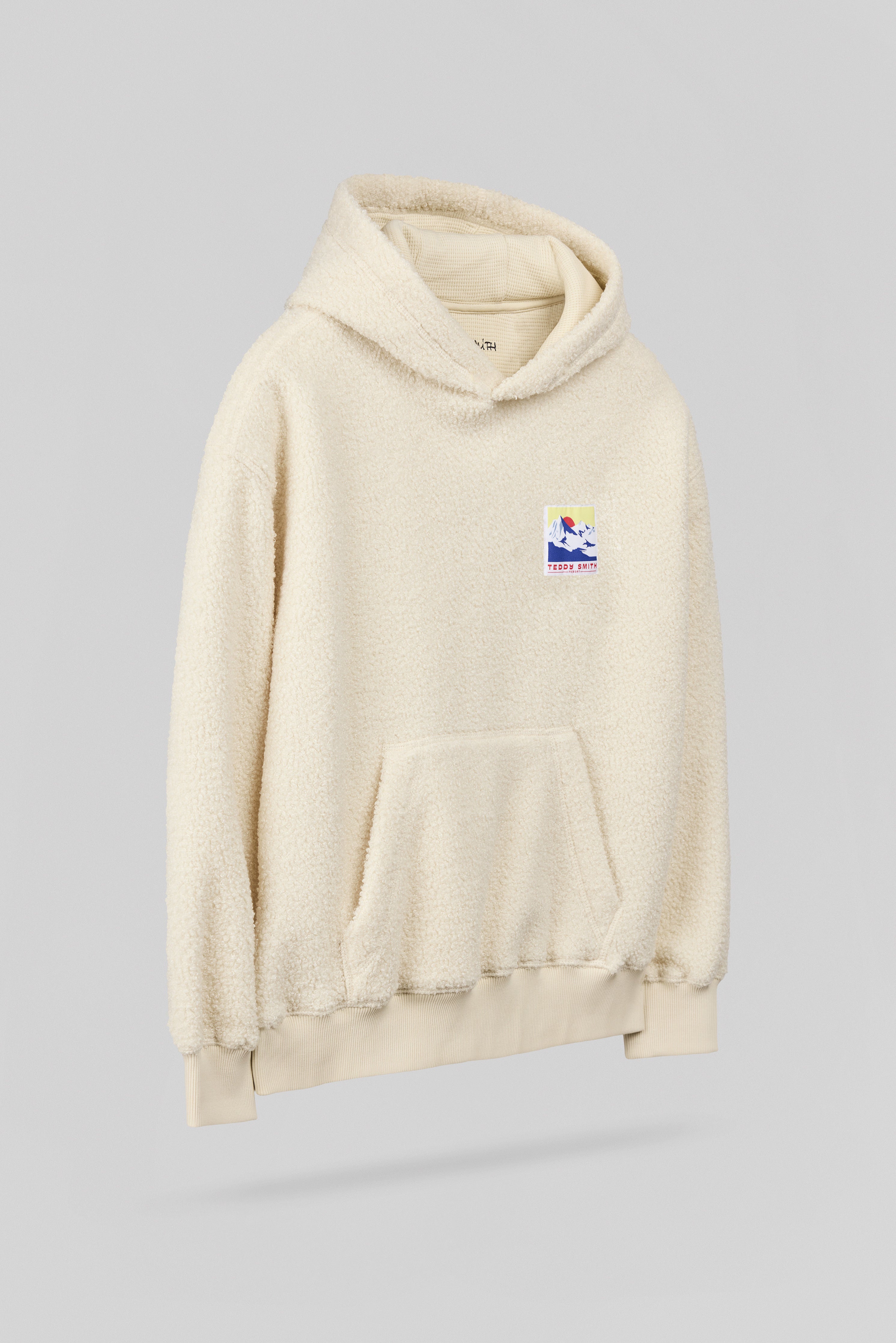 Teddy Smith S-Oft Hoody JR sweat sherpa garçon cream