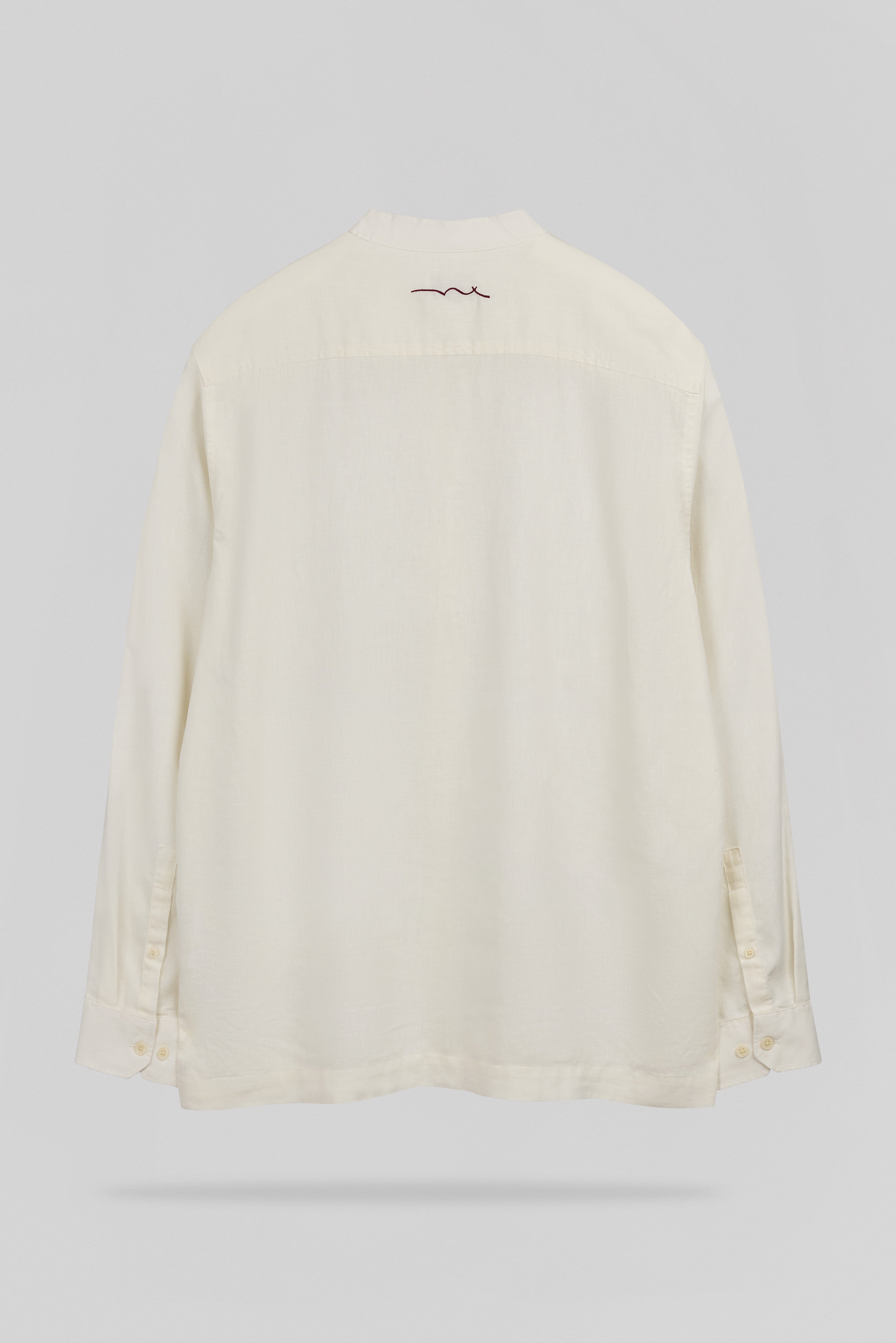 Teddy Smith C-JORD ML chemise homme col mao cream