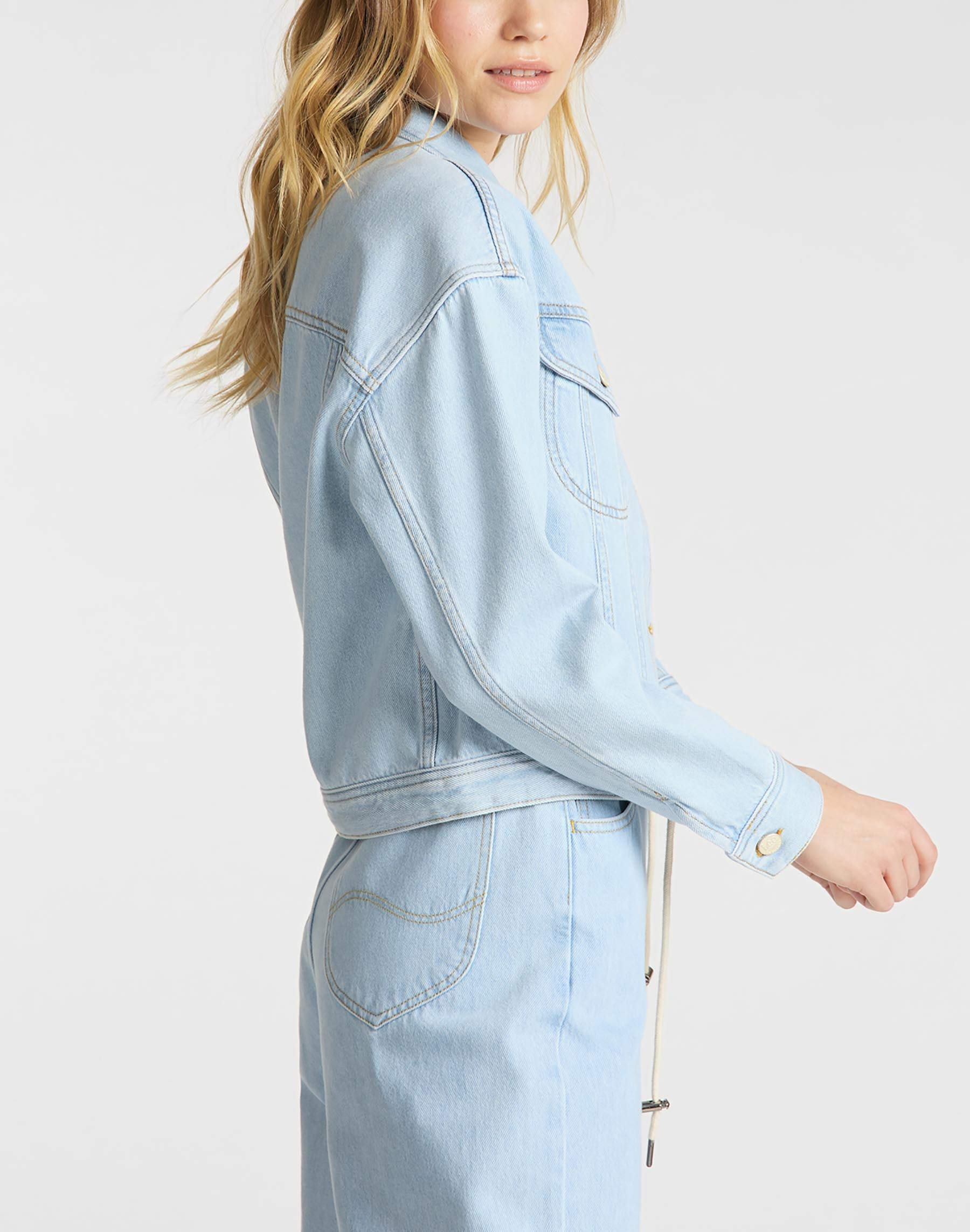 Lee Rider Drawstring veste en jean femme denim