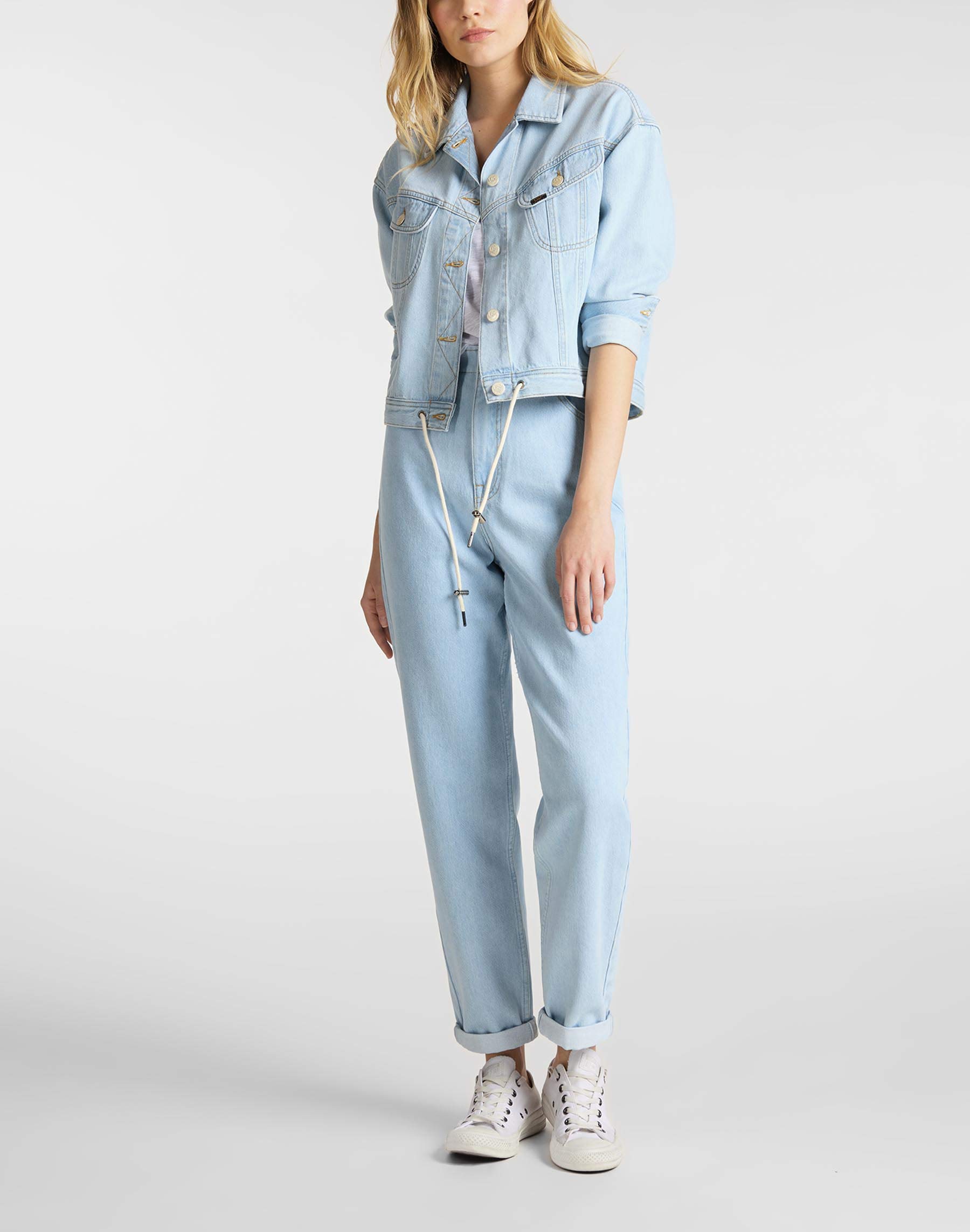 Lee Rider Drawstring veste en jean femme denim
