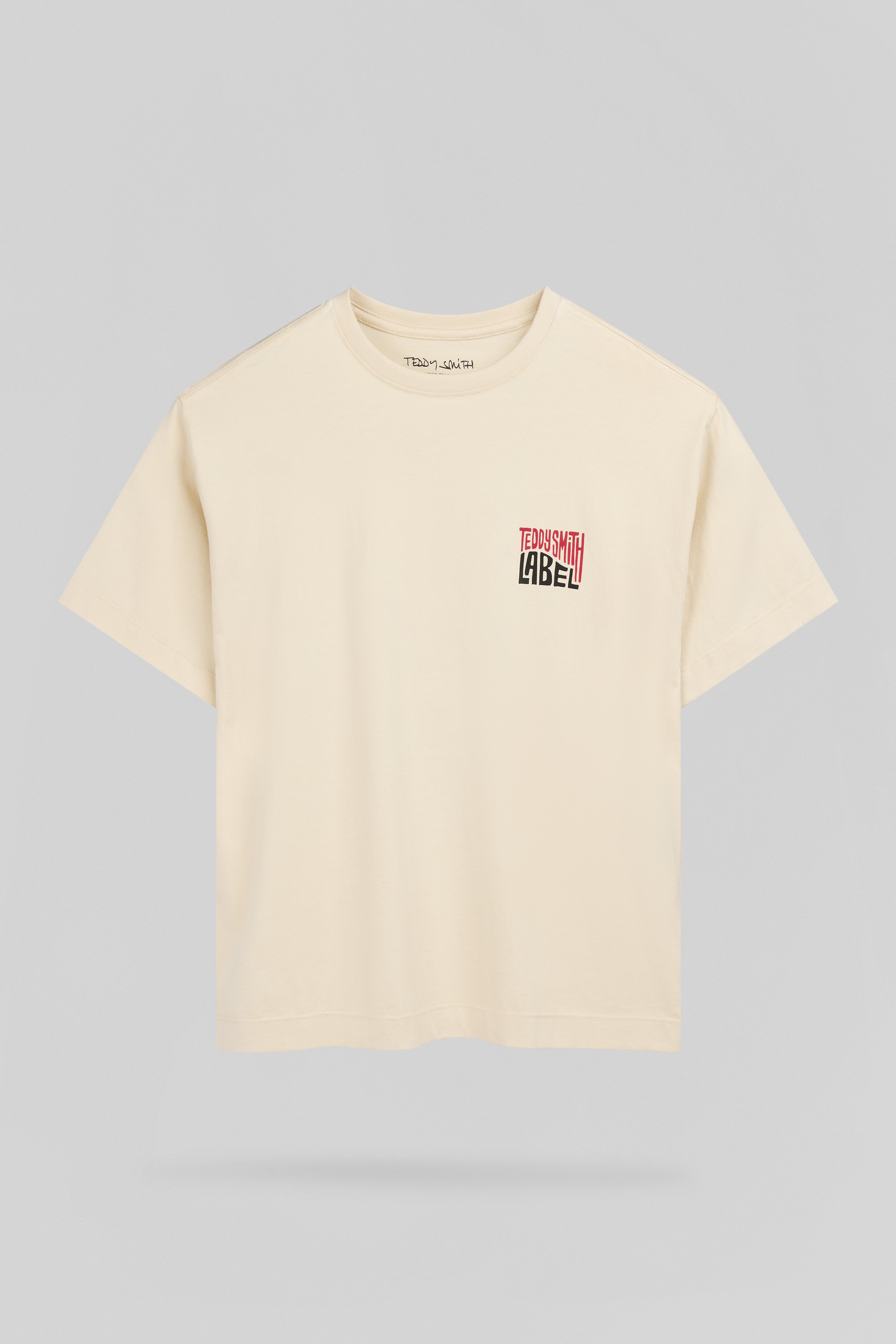 Teddy Smith T-Musik MC JR t-shirt cream coton