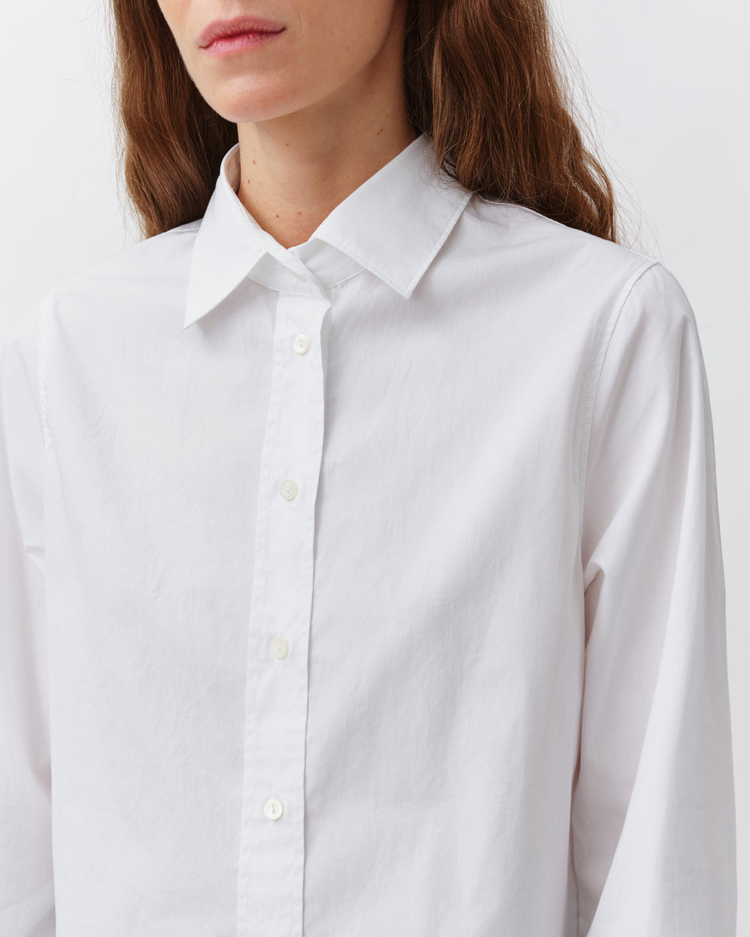 Diega Chaba chemise blanc coton coupe droite