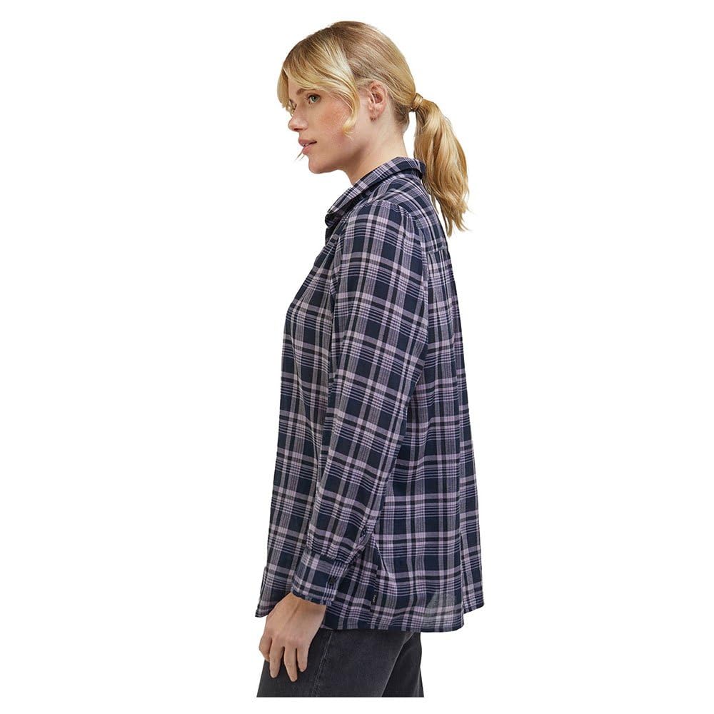 Lee Shirred T-Shirt chemisier XS violet coupe froncée