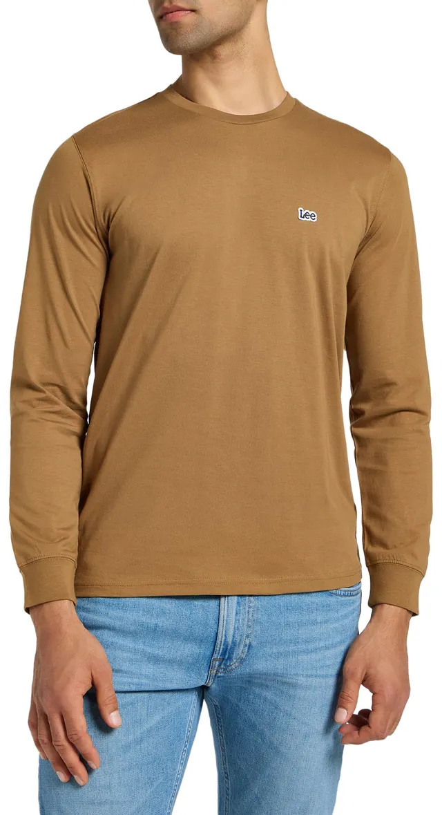 Lee Patch Logo LS tee-shirt homme Glazed Ginger