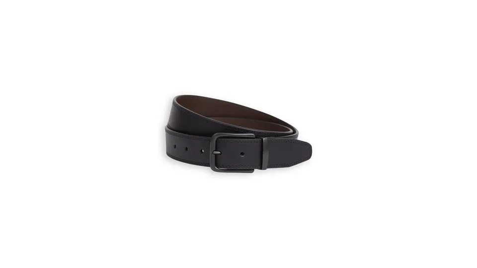 Dockers Reversible Ceinture Homme Noir Marron Cuir