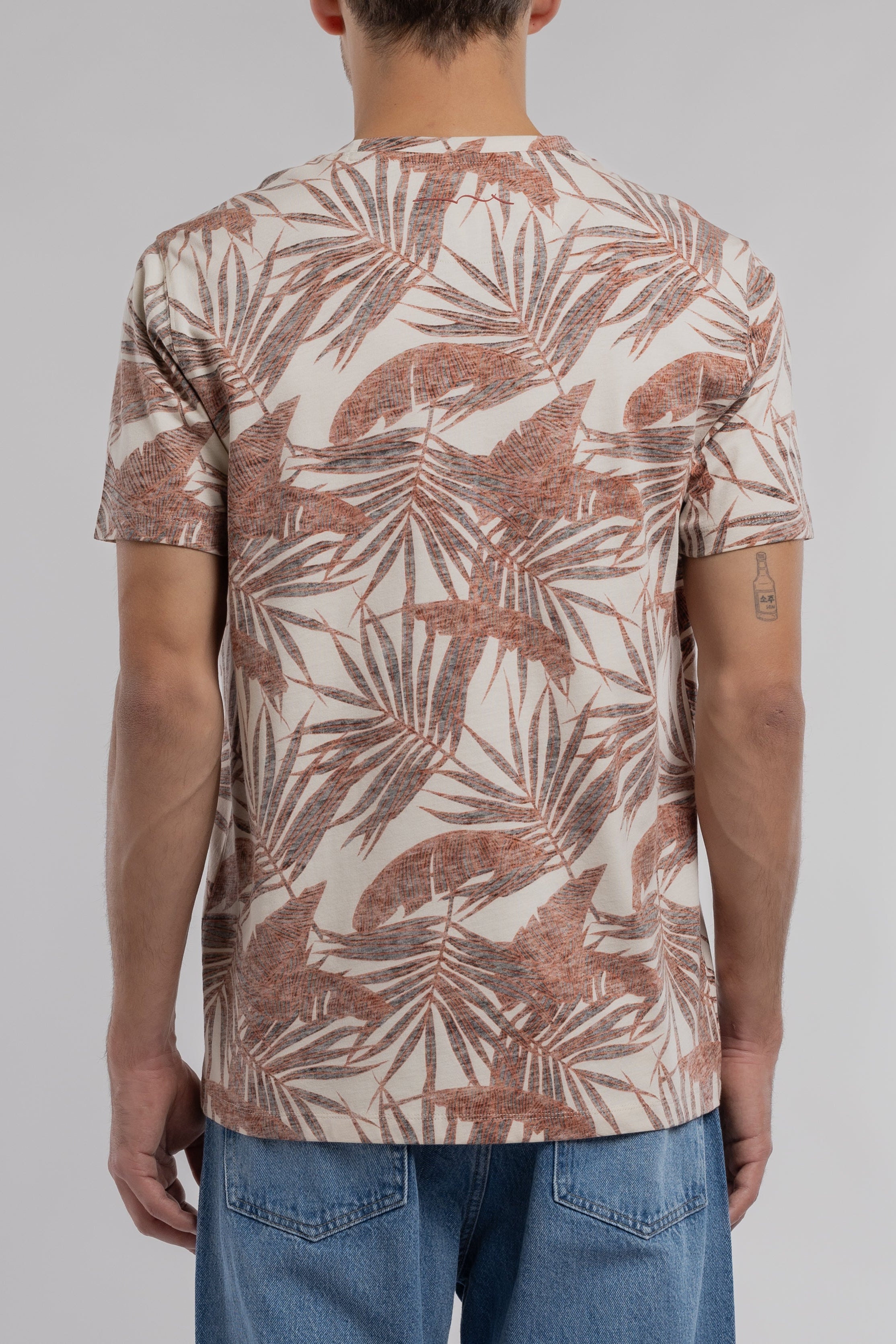 Teddy Smith T-Areski MC t-shirt floral crème homme