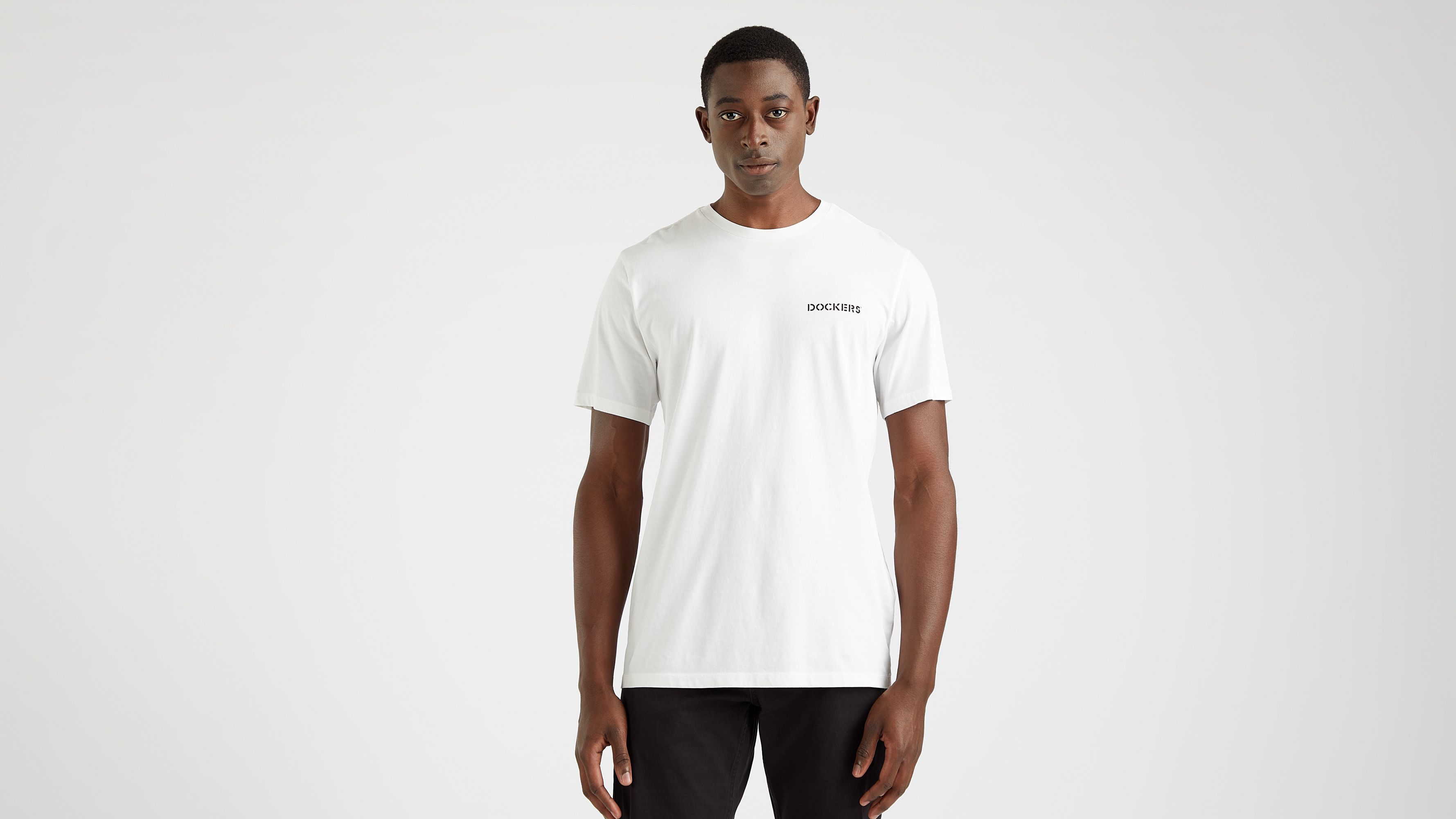 Dockers Stencil Graphic Tee T-shirt slim blanc coton