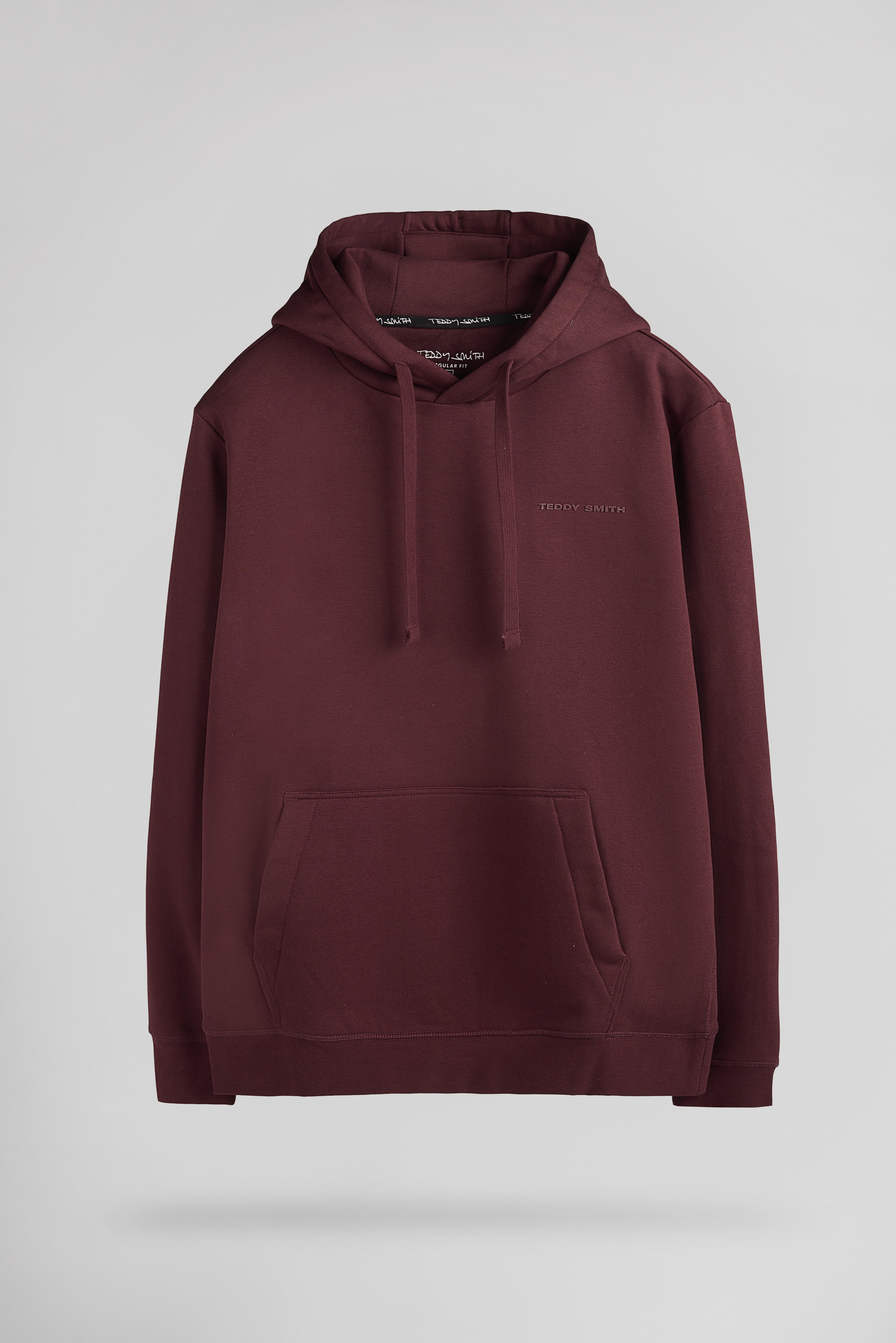 Teddy Smith S-Nark Hoody sweat à capuche bordeaux foncé molleton
