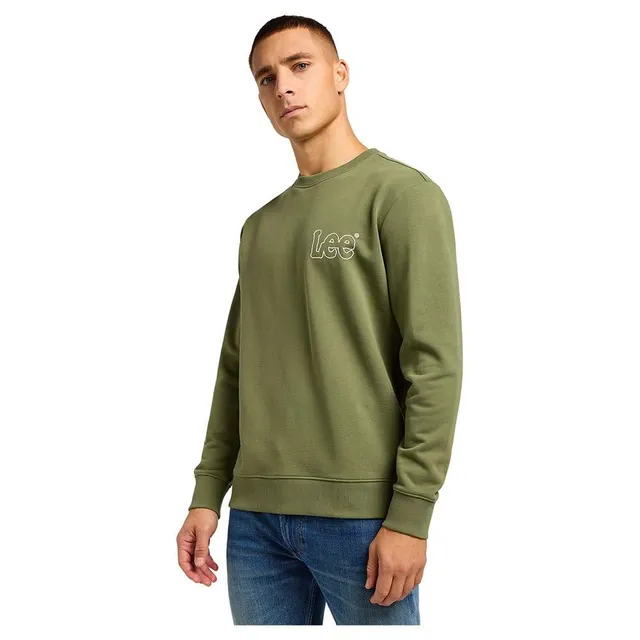 Lee Extreme Motion Sweat Homme Vert Coupe Regular