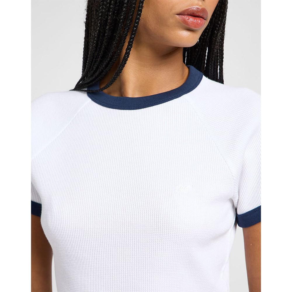 Lee Ringer Raglan Tee t-shirt femme indigo taille M