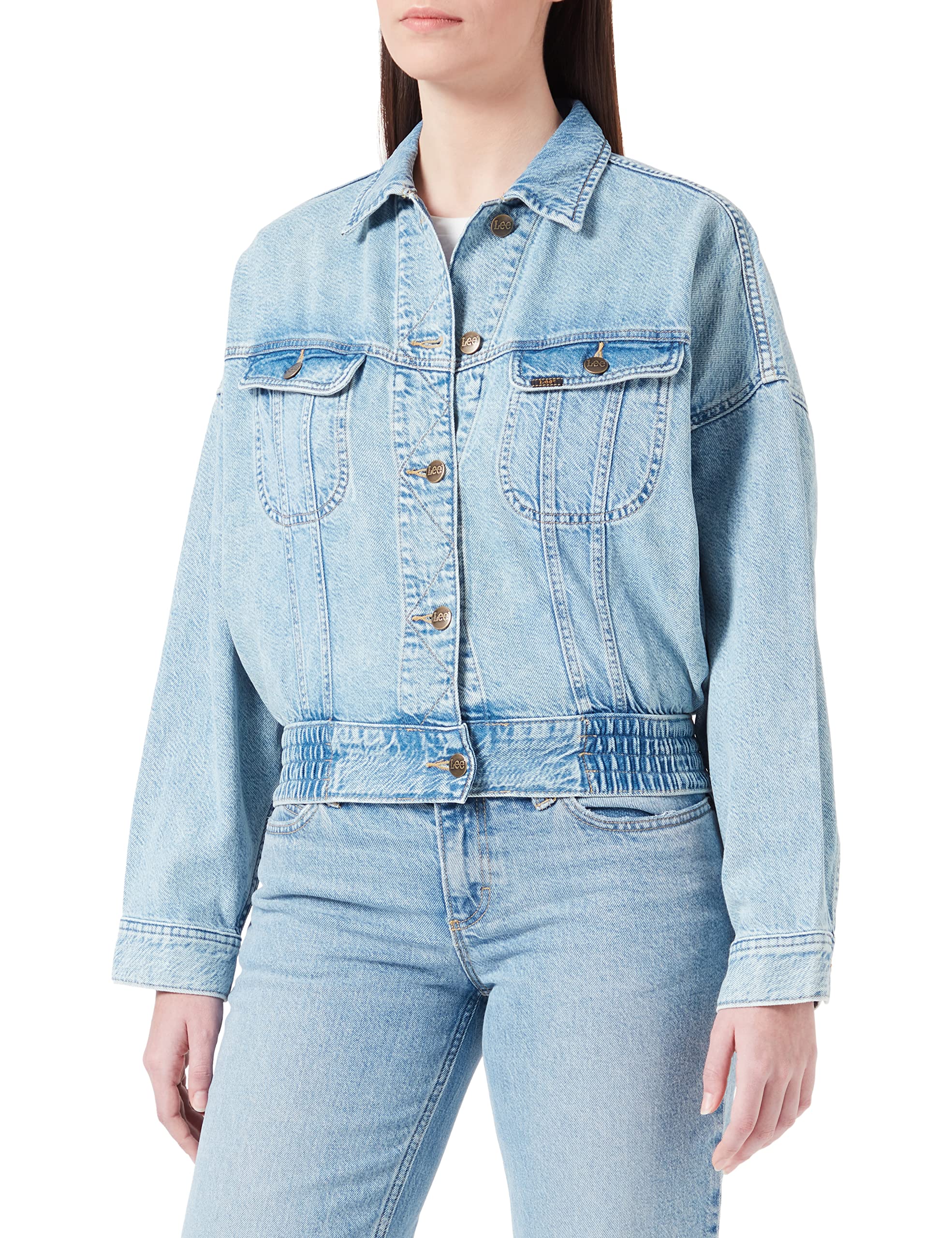 Lee Batwing Rider veste jean femme denim XS