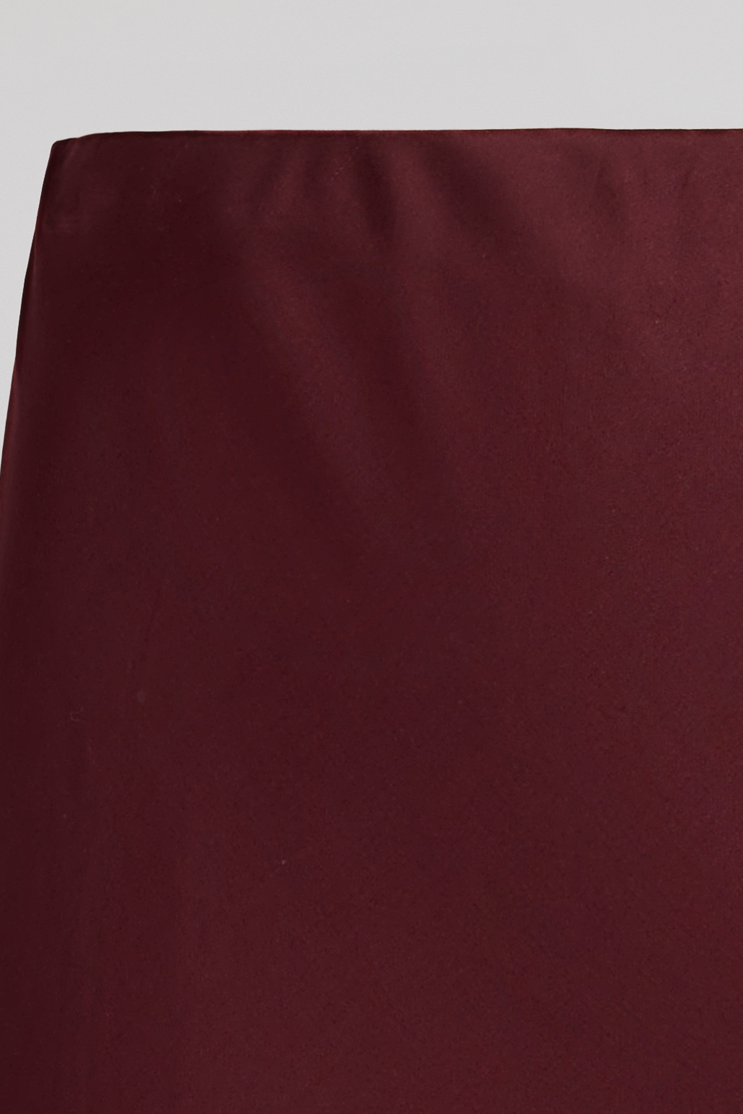 Teddy Smith J-Leone jupe longue bordeaux foncé viscose
