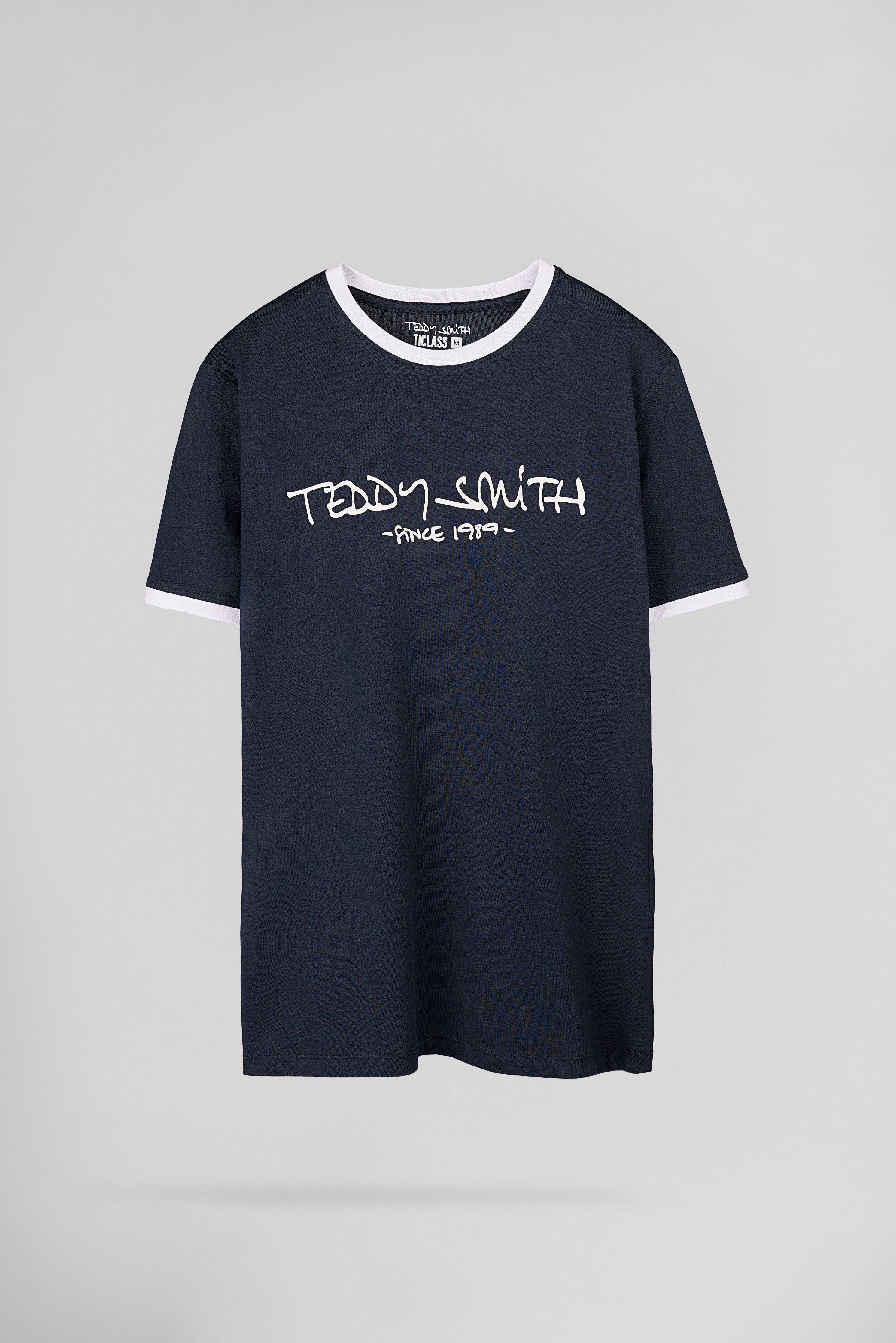 Teddy Smith Ticlass MC t-shirt bleu marine coton