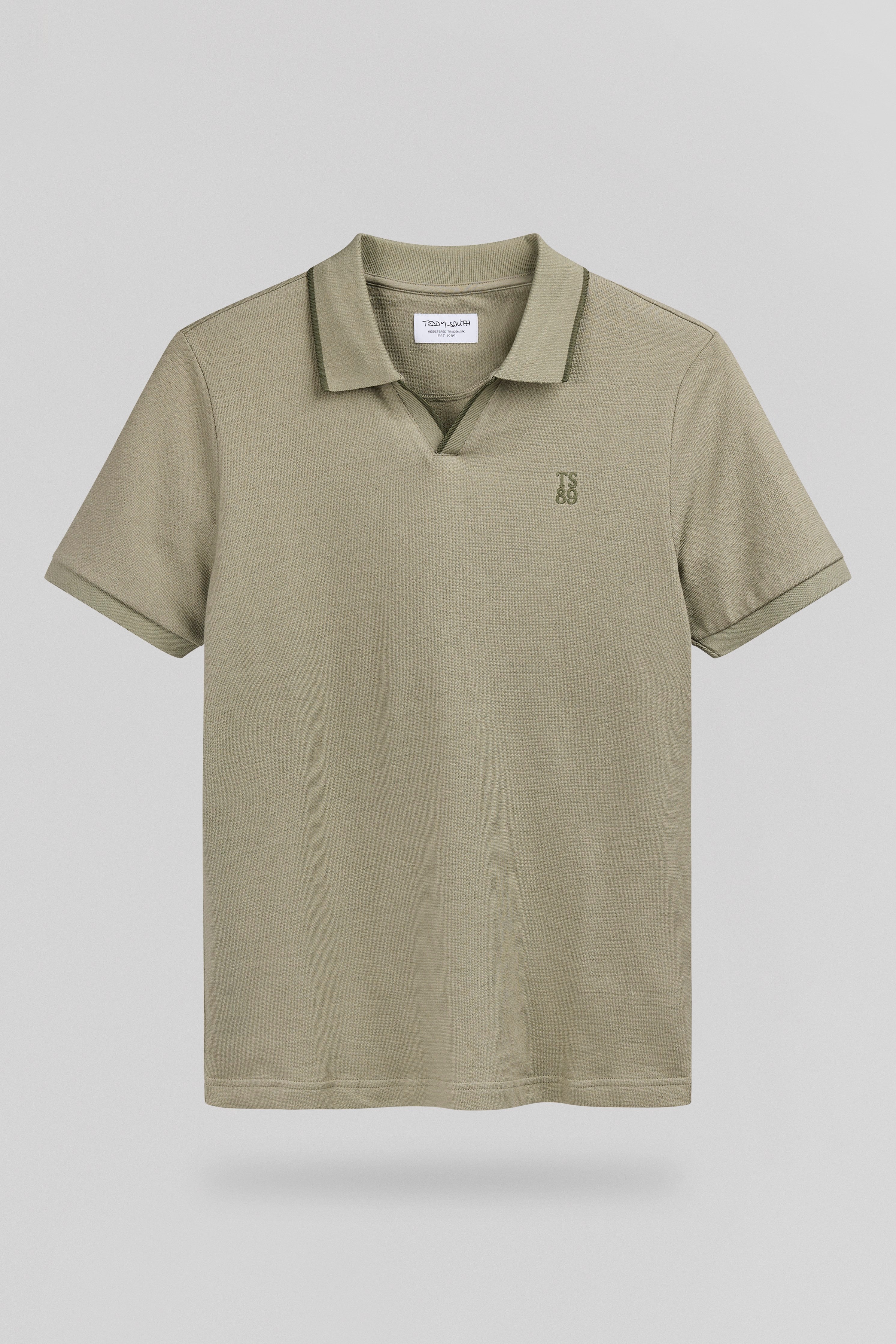 Teddy Smith P-Soner polo éponge homme bleach kaki coton