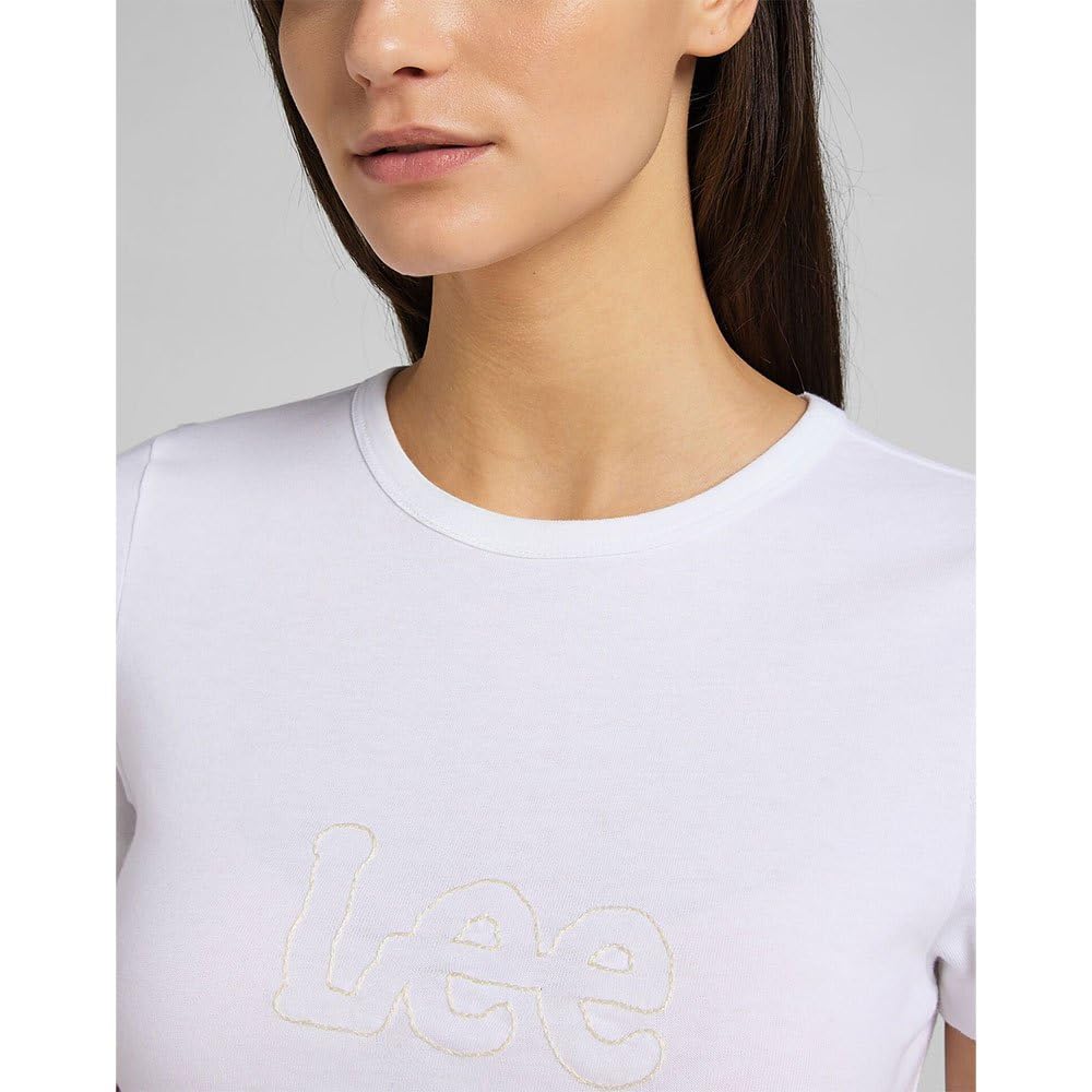 Lee Slim Cropped Tee t-shirt femme blanc ajusté
