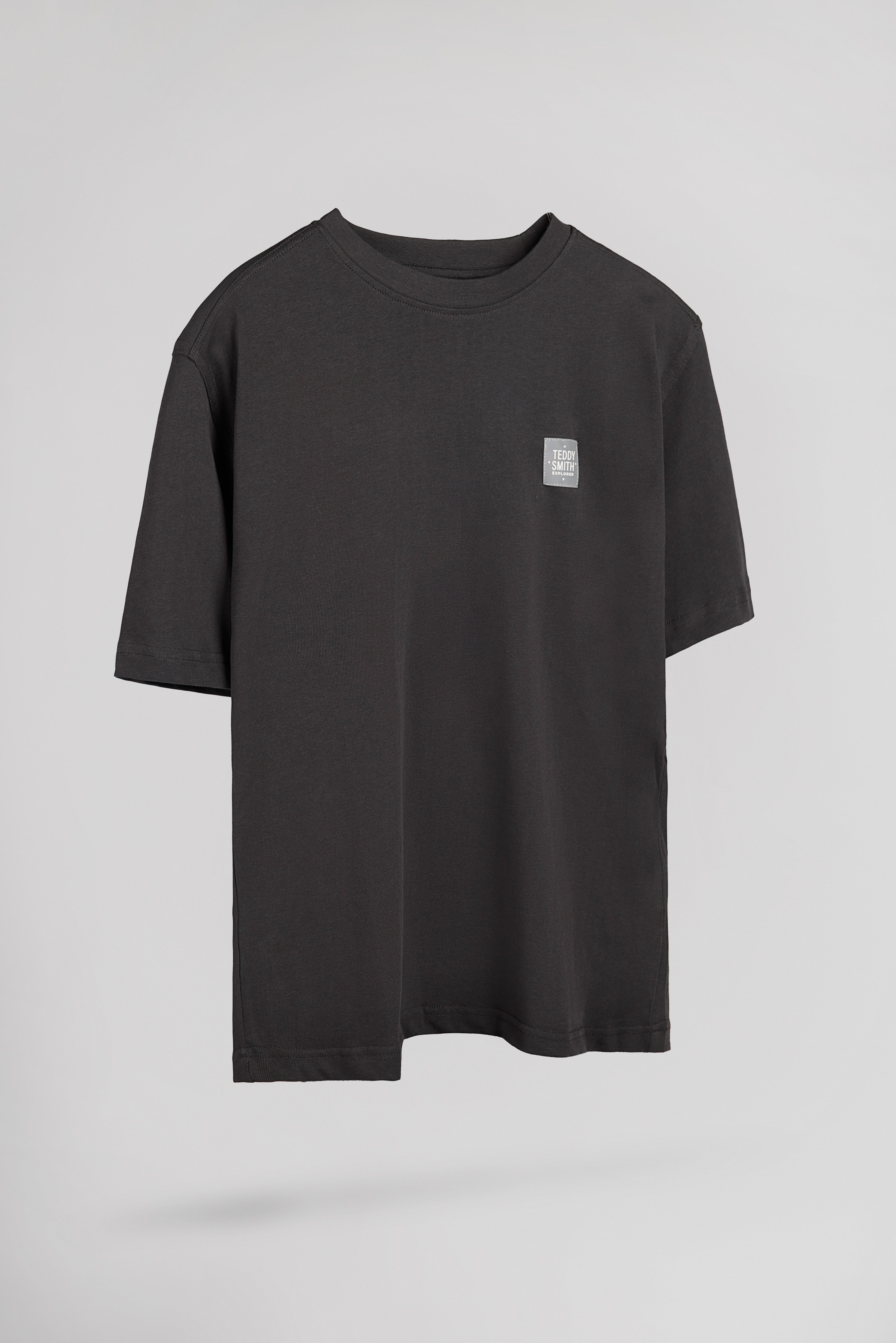 Teddy Smith T-Ylvain MC JR tee-shirt gris anthracite garçon