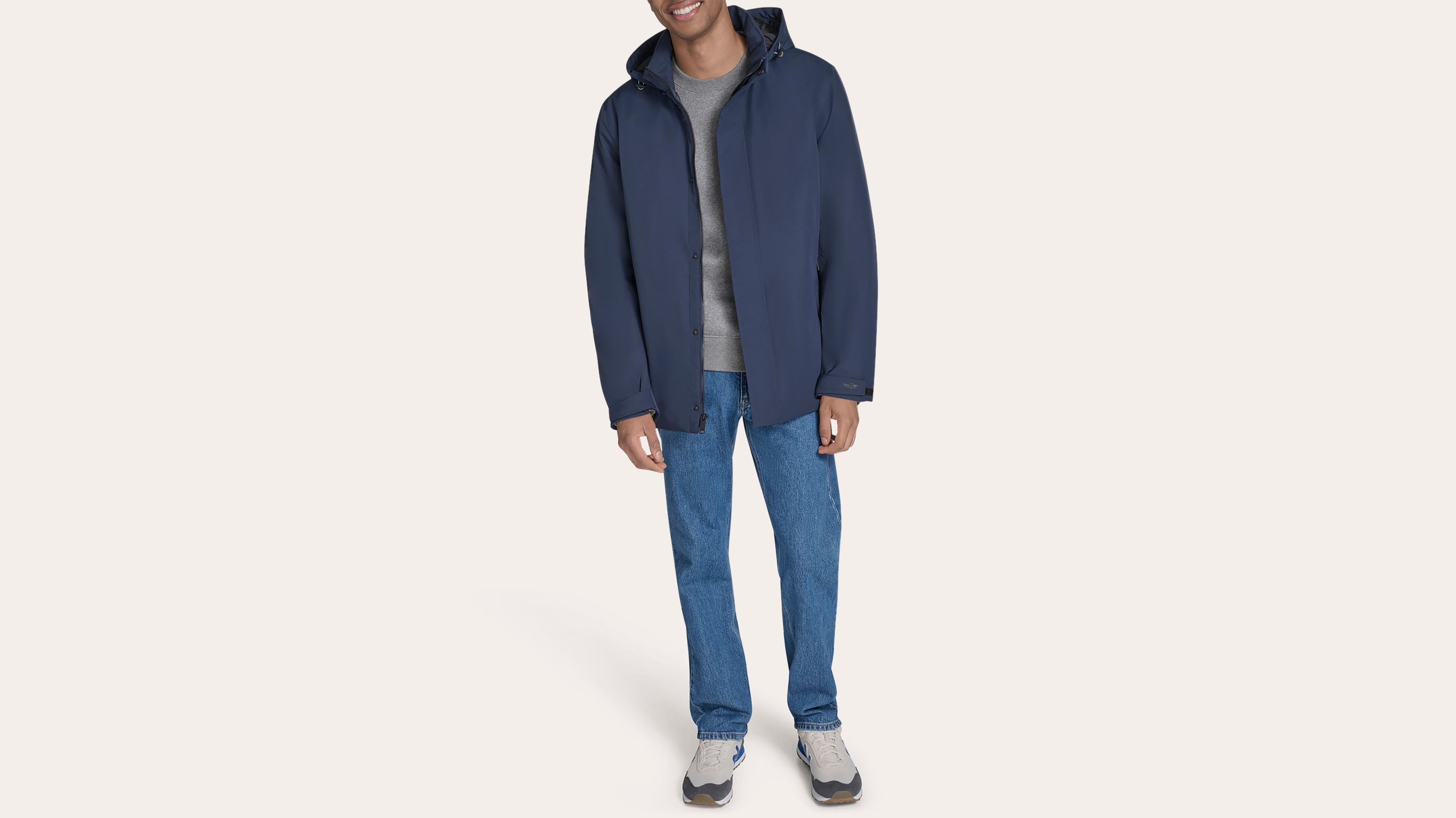 Dockers Go Commuter veste pluie bleue navy M