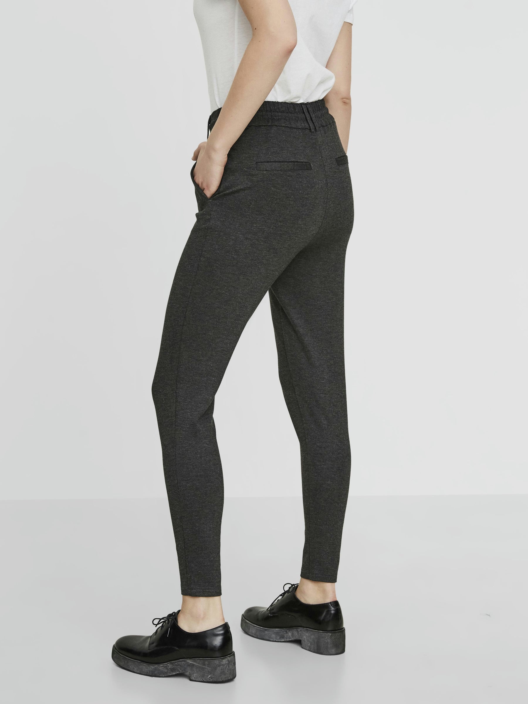 Noisy May NW pantalon à cordon taille normale coton