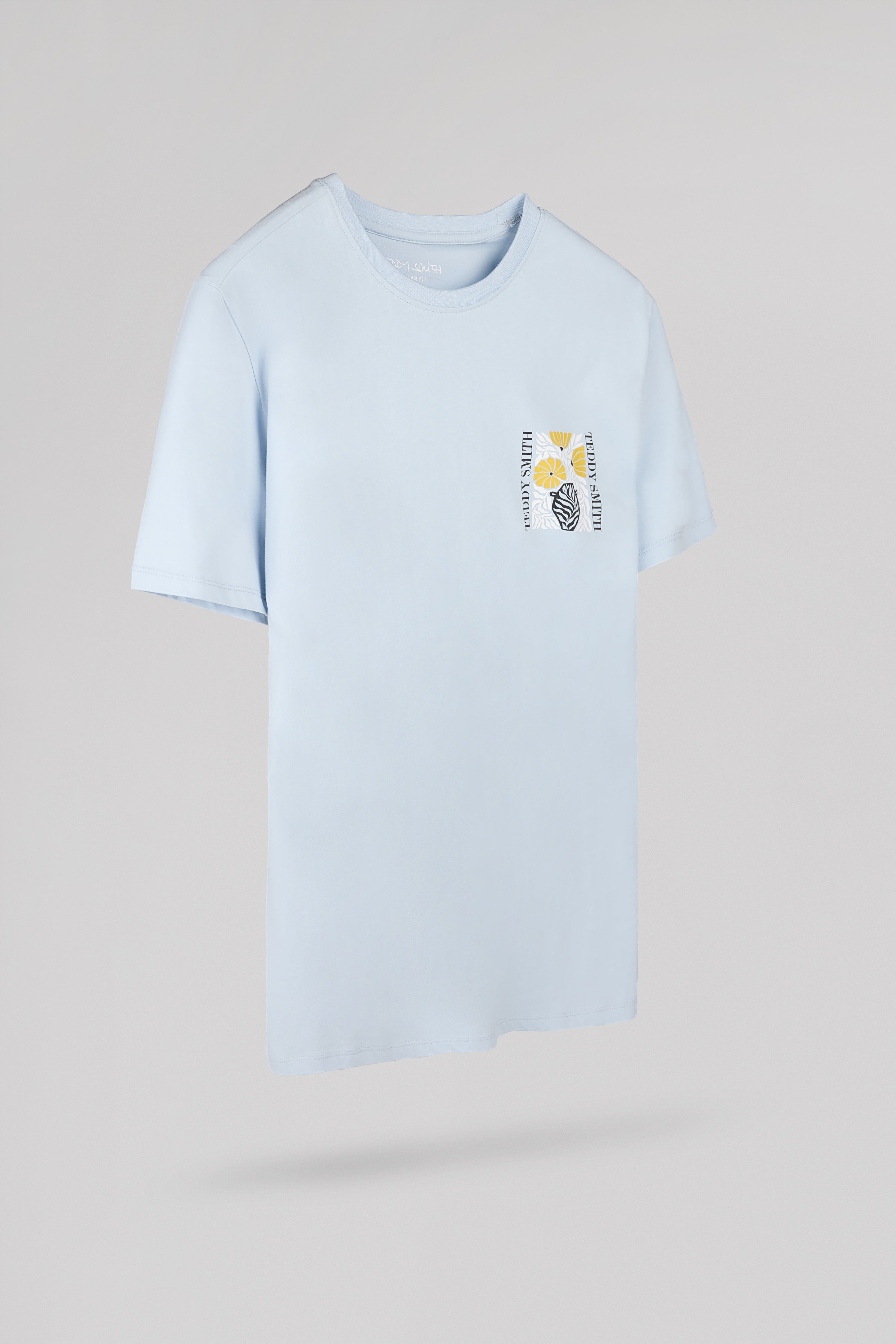 Teddy Smith T-Panorama MC t-shirt pastel blue ample