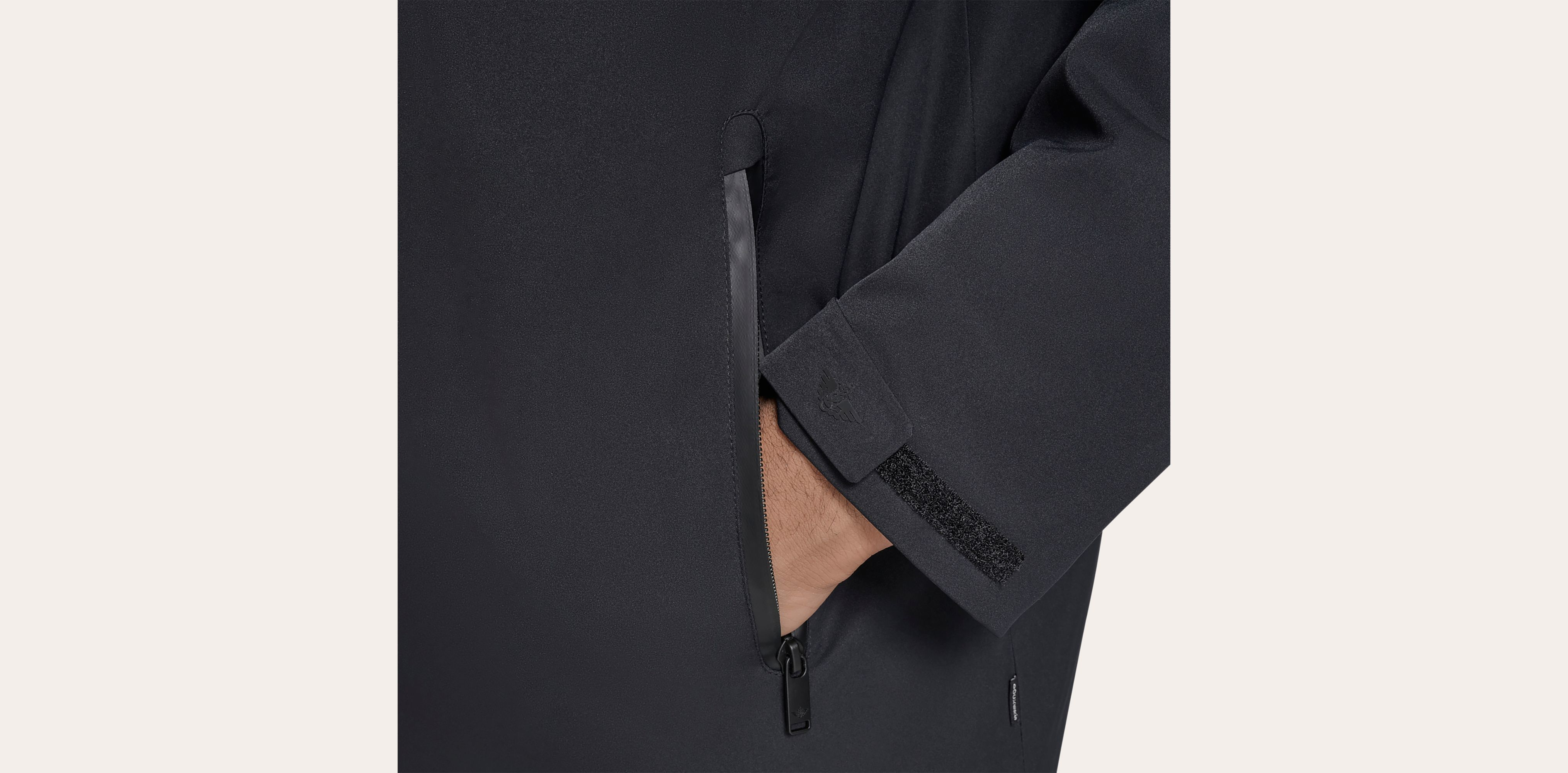 Dockers Go Rain Veste Homme Noir Imperméable