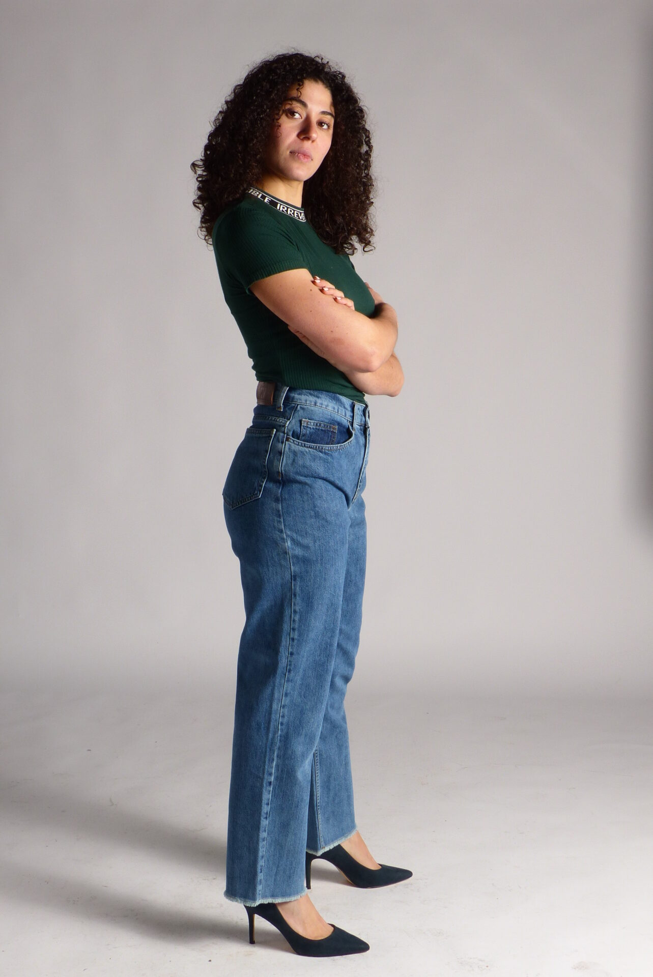 AA Spontané Classicblue Flare jean flare bleu taille haute