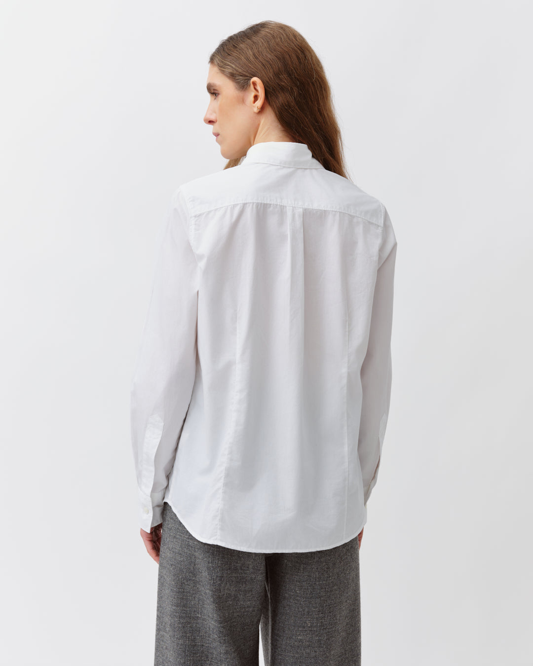 Diega Chaba chemise blanc coton coupe droite