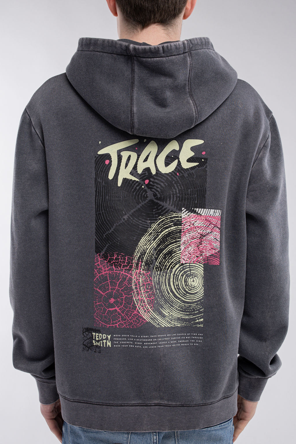 Teddy Smith S-Move Hoody sweat gris anthracite