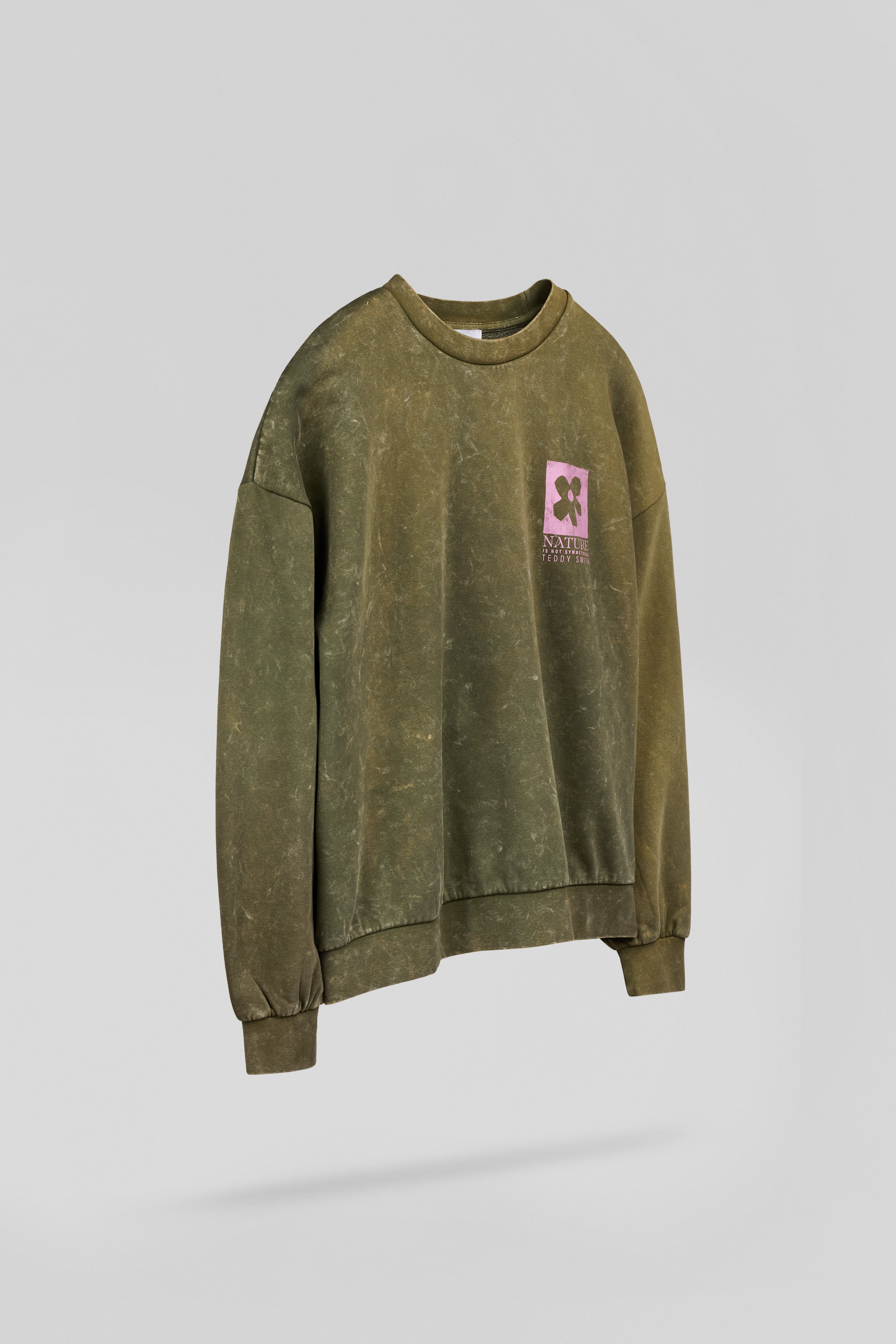 Teddy Smith S-Nature RC sweat femme dusty kaki délavé