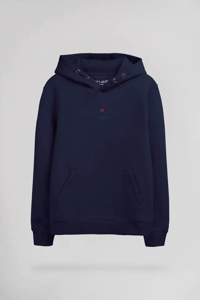 Teddy Smith S-Jim Hoody JR sweat capuche bleu navy