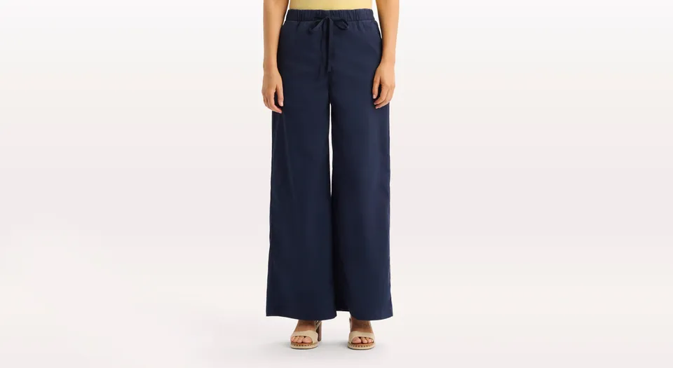Dockers Drawstring pantalon chino droit bleu cordon